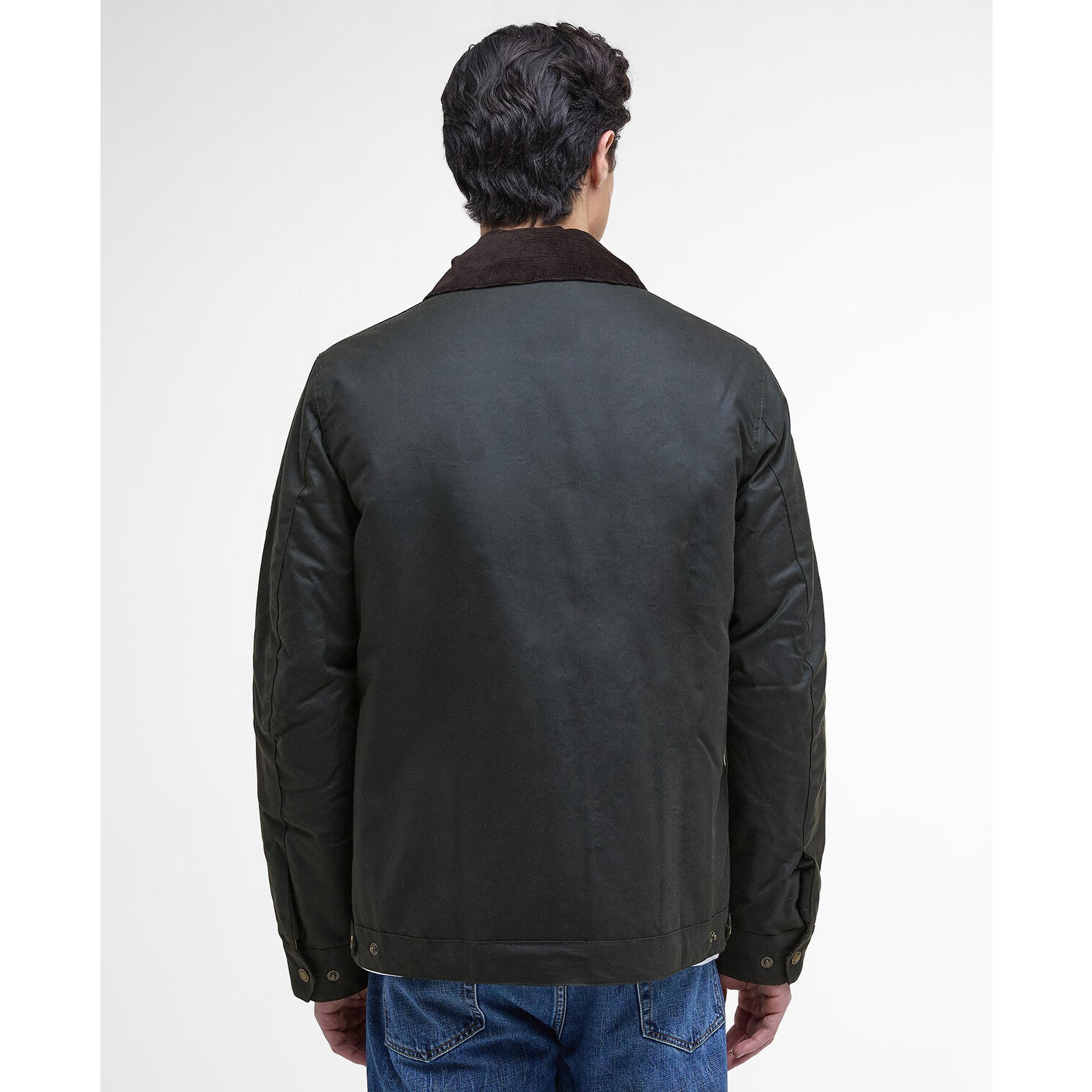 Product image 4 of 7 of Barbour International Men's Steve McQueen Workers Wax Jacket - Sage