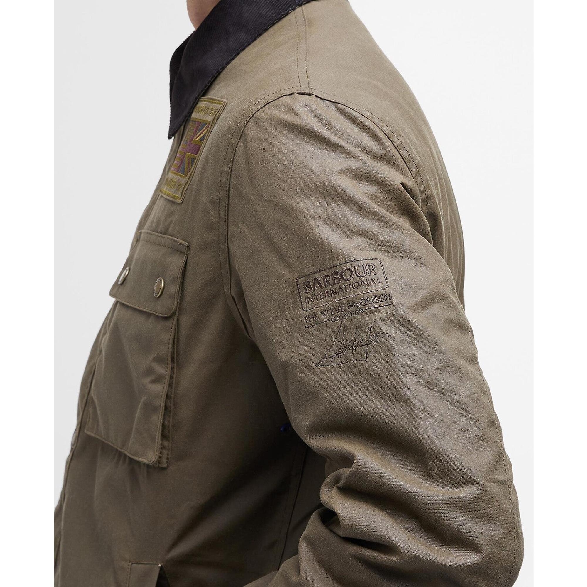 Product image 7 of 7 of Barbour International Men's Steve McQueen Workers Wax Jacket - Sand