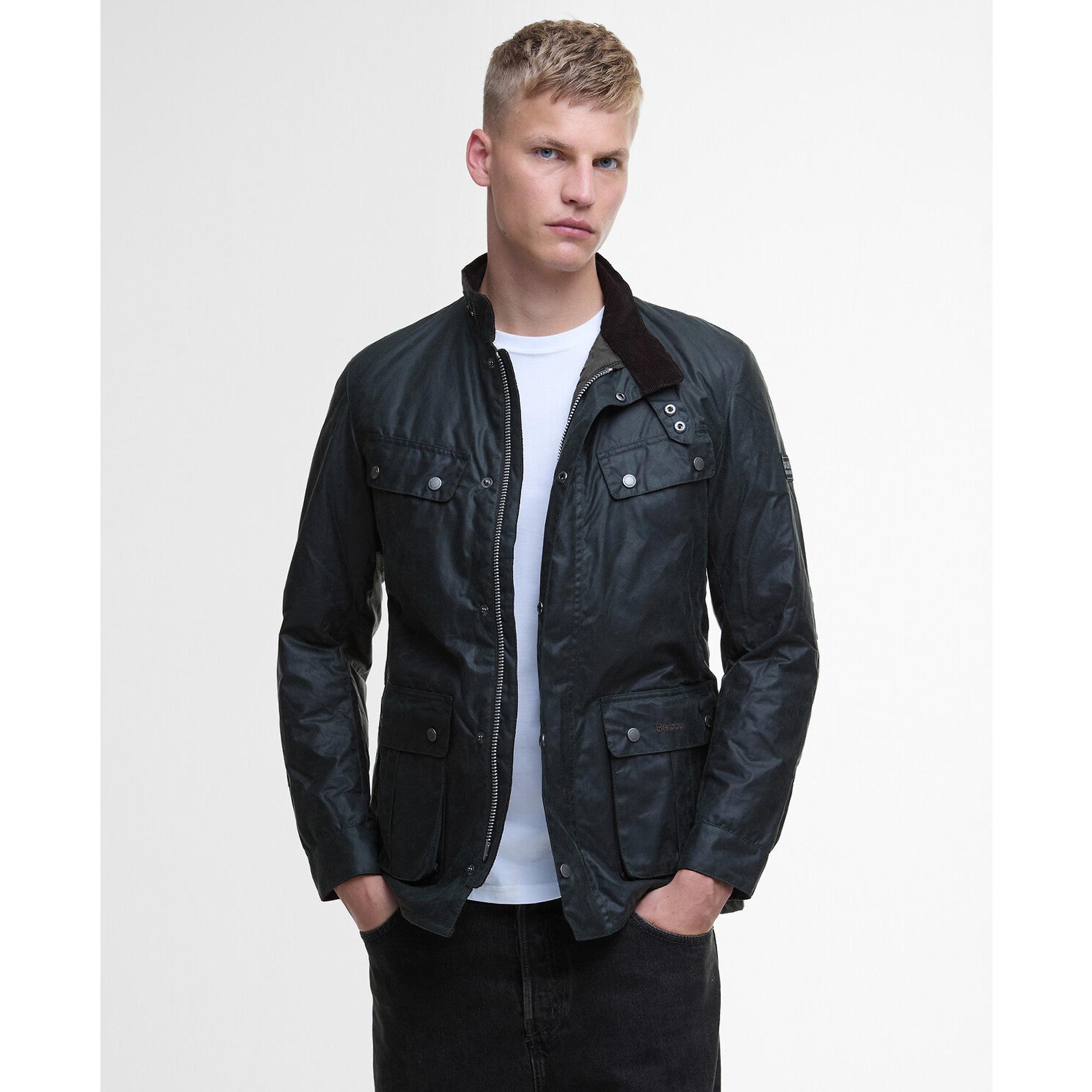 Product image 2 of 9 of Barbour International Men's Tourer Duke Wax Jacket - Sage