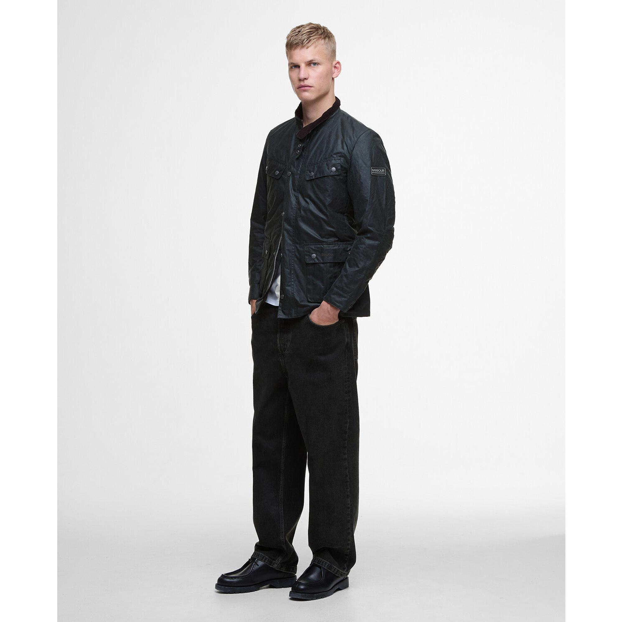 Product image 3 of 9 of Barbour International Men's Tourer Duke Wax Jacket - Sage