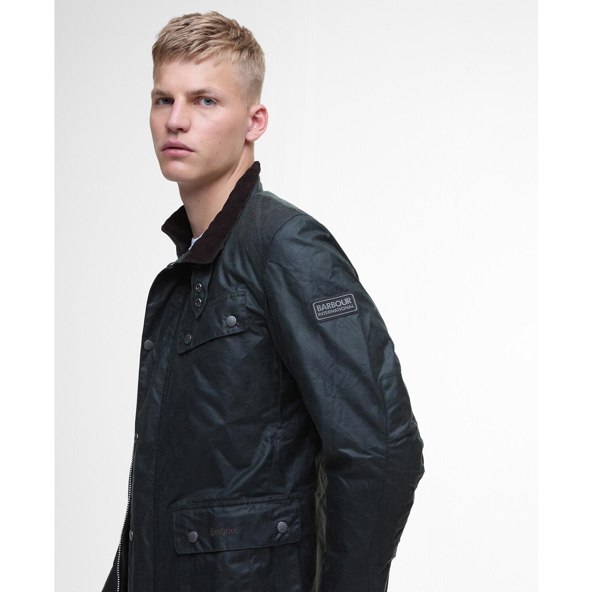 Product image 5 of 9 of Barbour International Men's Tourer Duke Wax Jacket - Sage