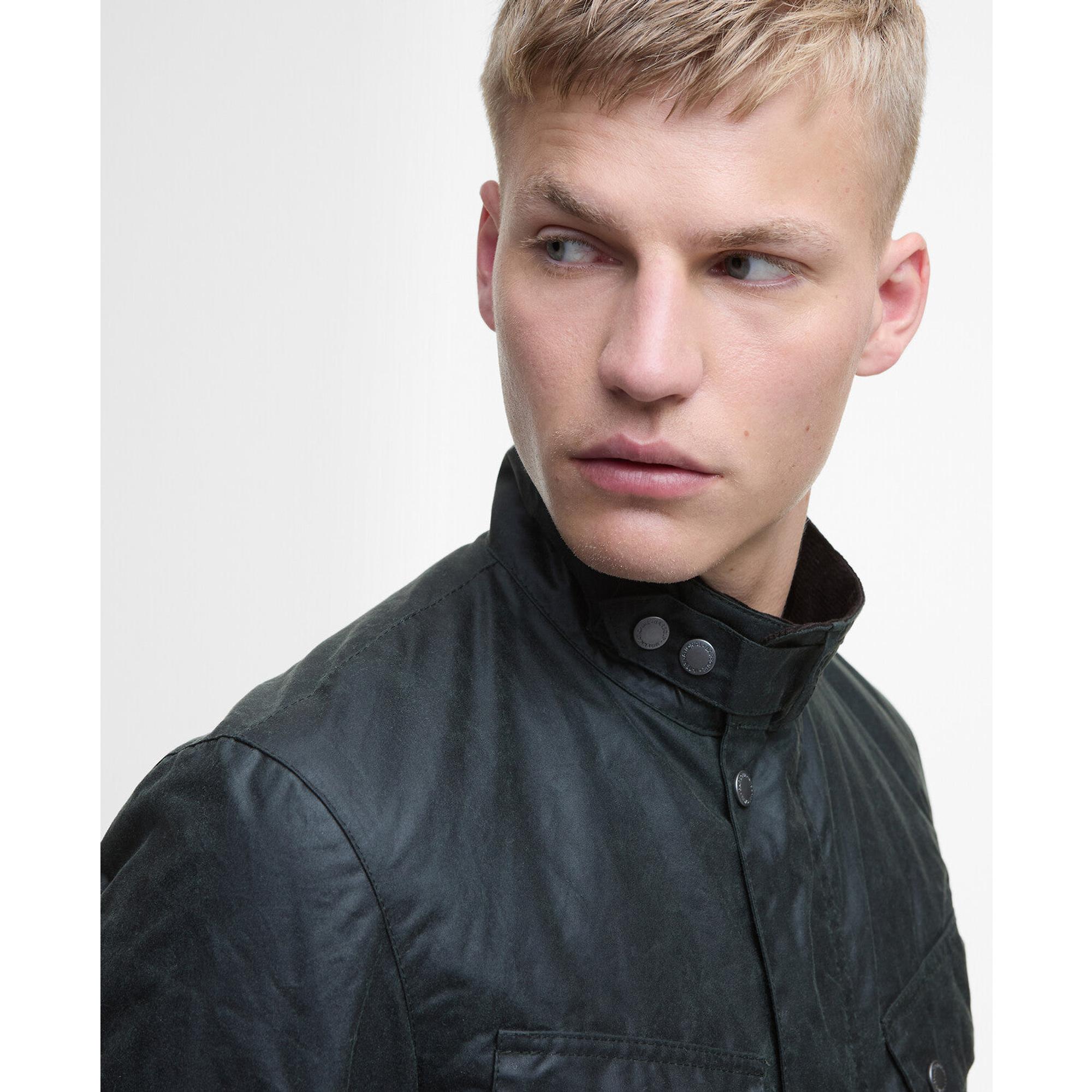 Product image 7 of 9 of Barbour International Men's Tourer Duke Wax Jacket - Sage