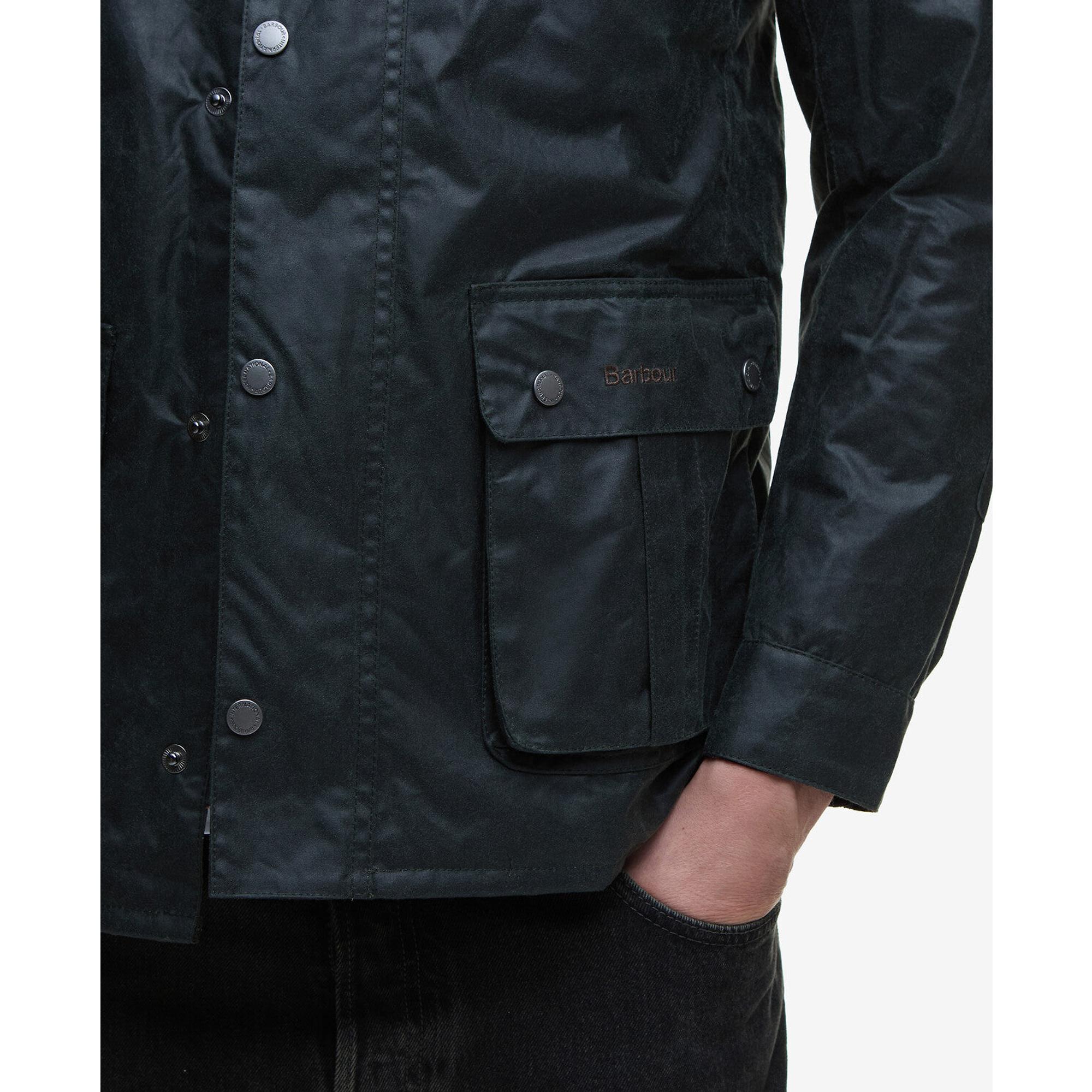 Product image 8 of 9 of Barbour International Men's Tourer Duke Wax Jacket - Sage