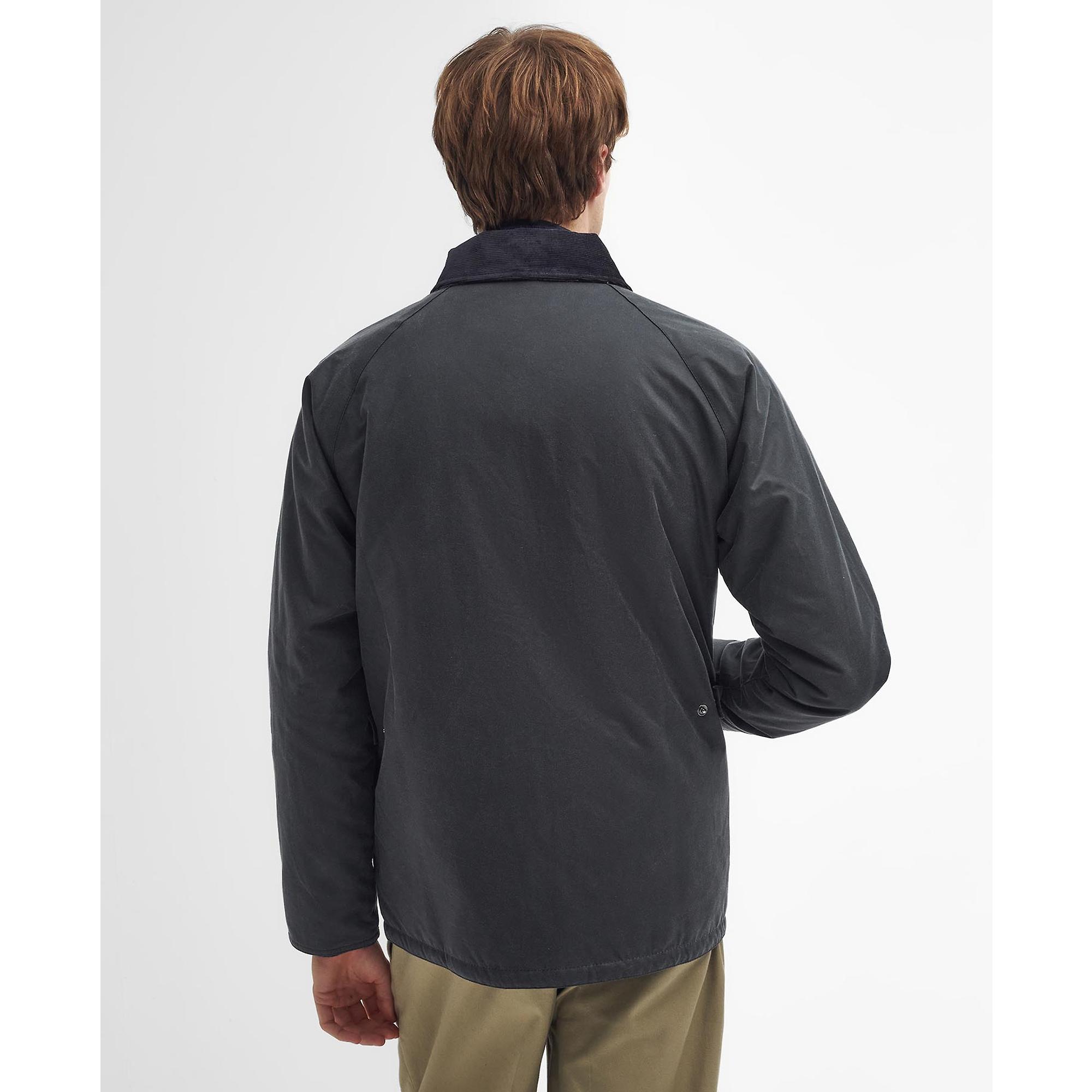 Product image 3 of 8 of Barbour Men's Ambleside Wax Jacket - Black/Blue Granite Tartan
