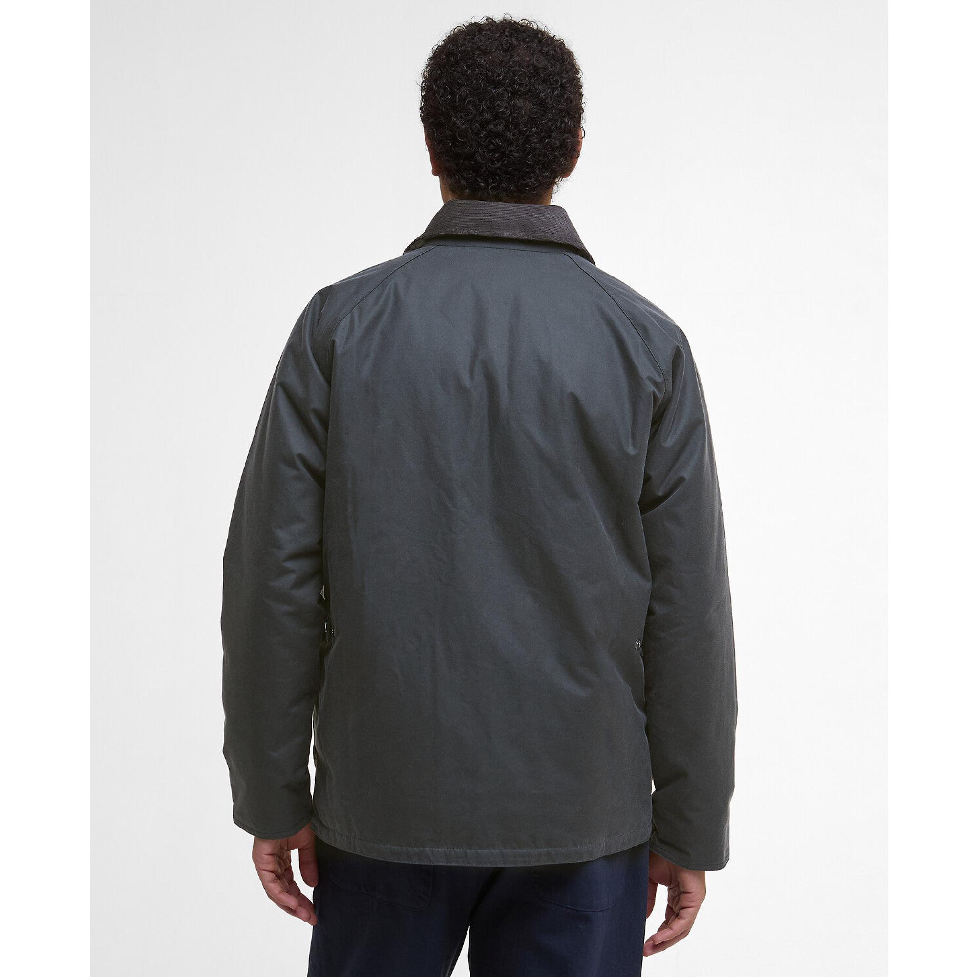 Product image 4 of 8 of Barbour Men's Ambleside Wax Jacket - Grey/Tartan