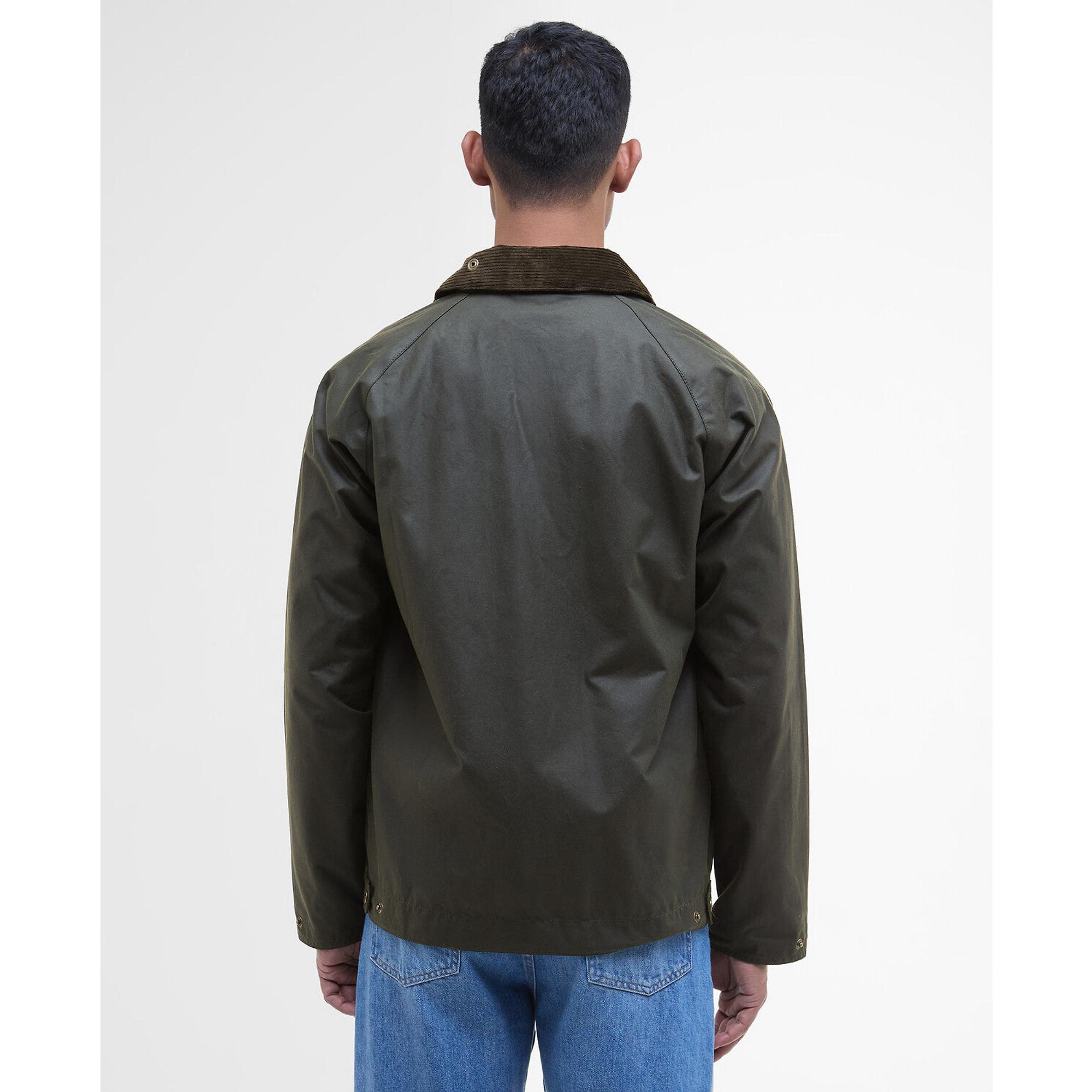 Product image 4 of 9 of Barbour Men's Short Bedale Wax Jacket - Fern