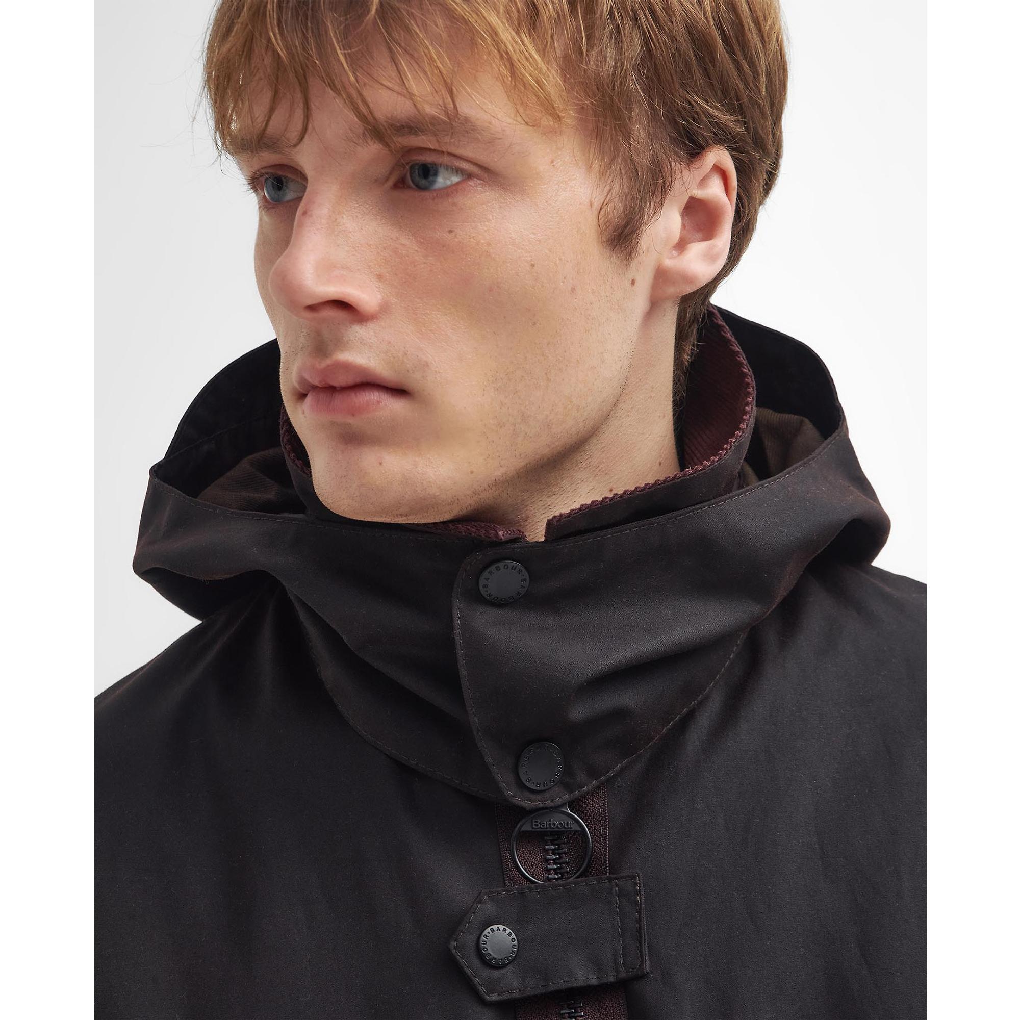 Product image 7 of 10 of Barbour Men's Re-Engineered Spey Waxed Jacket - Rustic