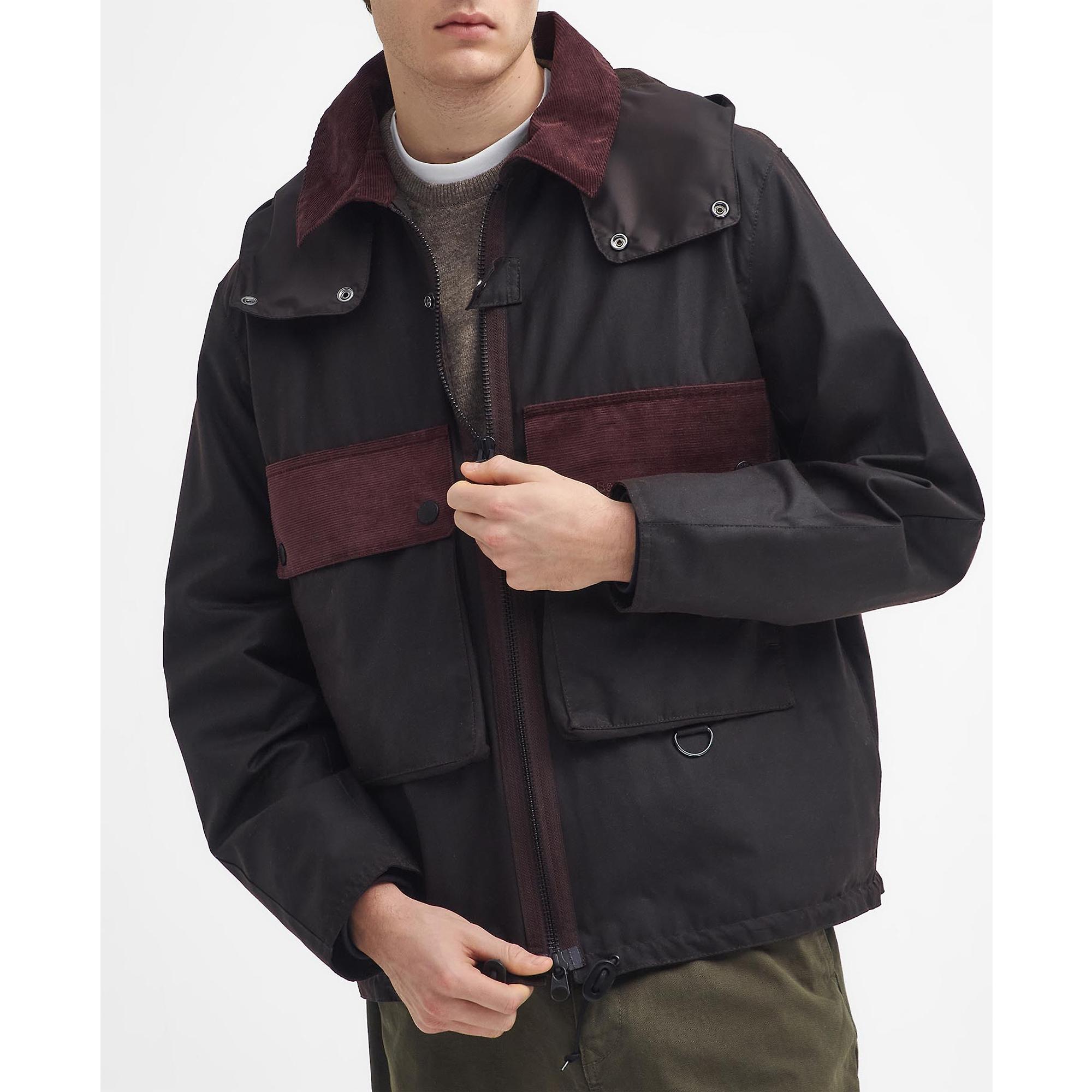 Product image 6 of 10 of Barbour Men's Re-Engineered Spey Waxed Jacket - Rustic