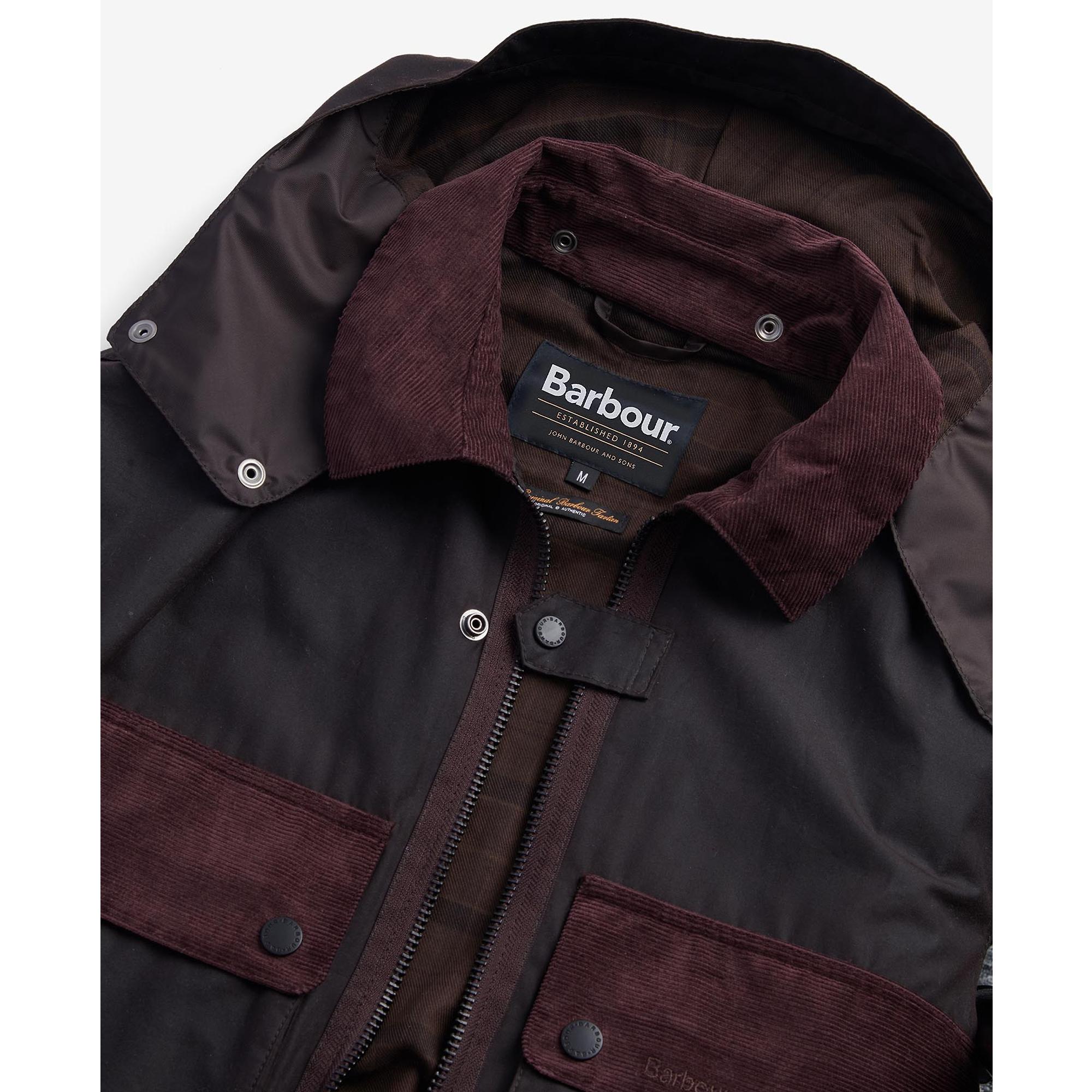 Product image 2 of 10 of Barbour Men's Re-Engineered Spey Waxed Jacket - Rustic