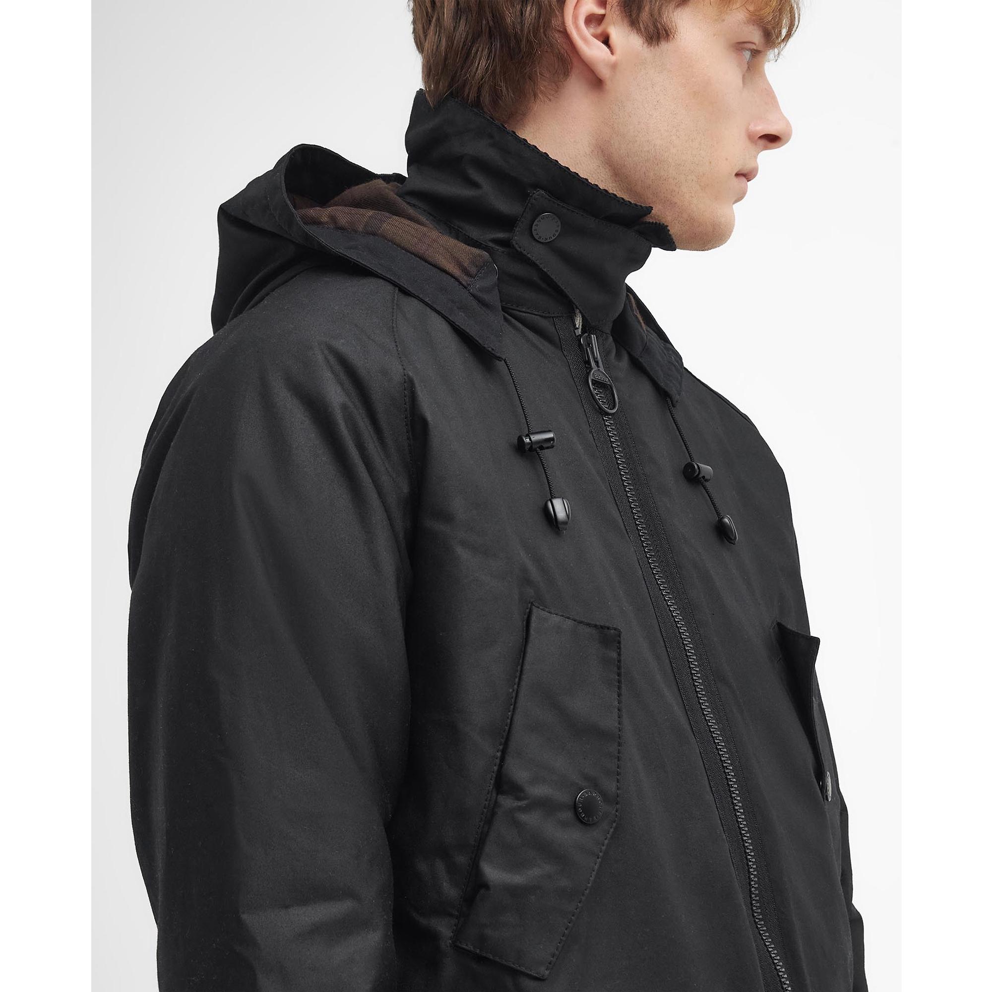 Product image 5 of 9 of Barbour Men's Re-Engineered Beaufort Waxed Jacket - Black