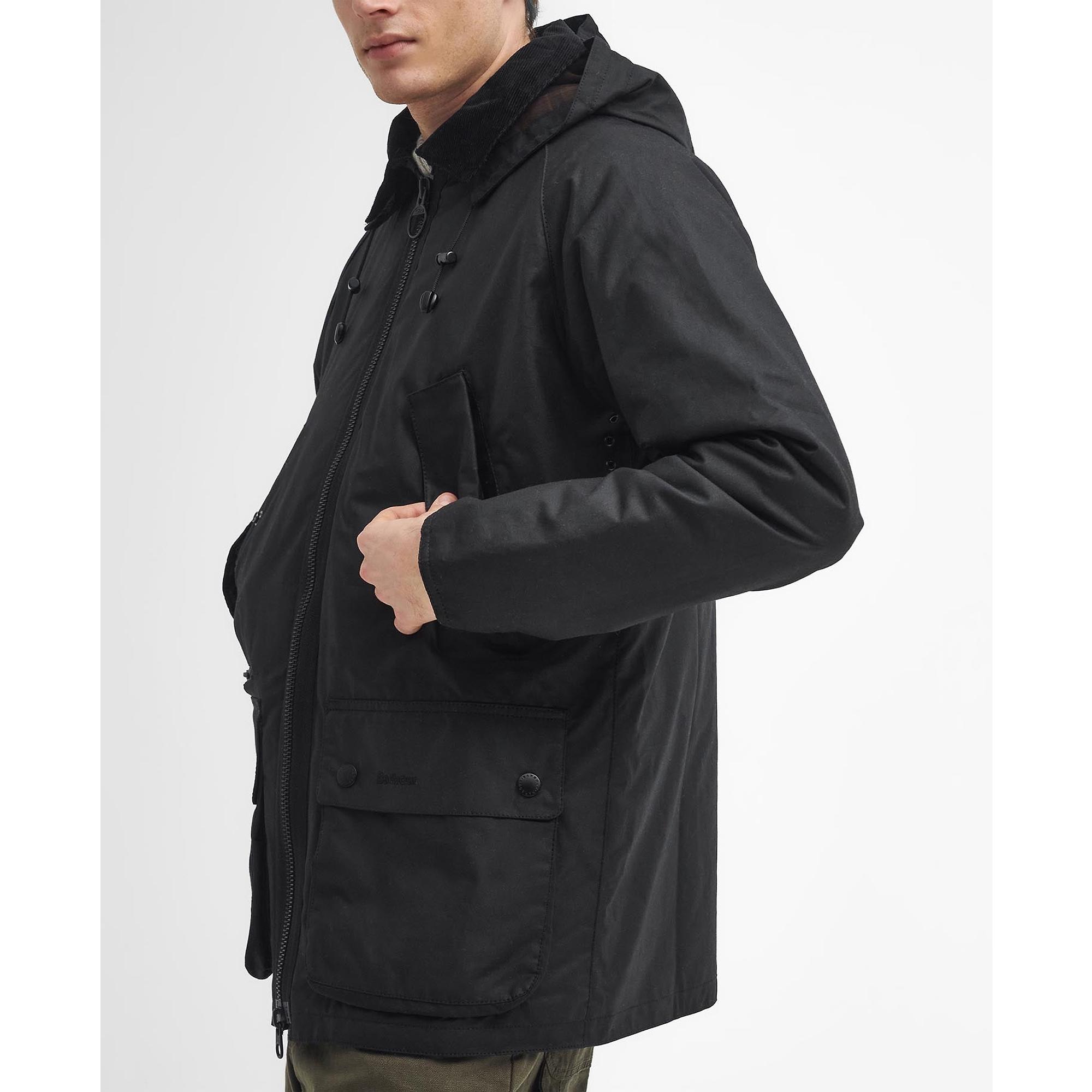 Product image 7 of 9 of Barbour Men's Re-Engineered Beaufort Waxed Jacket - Black