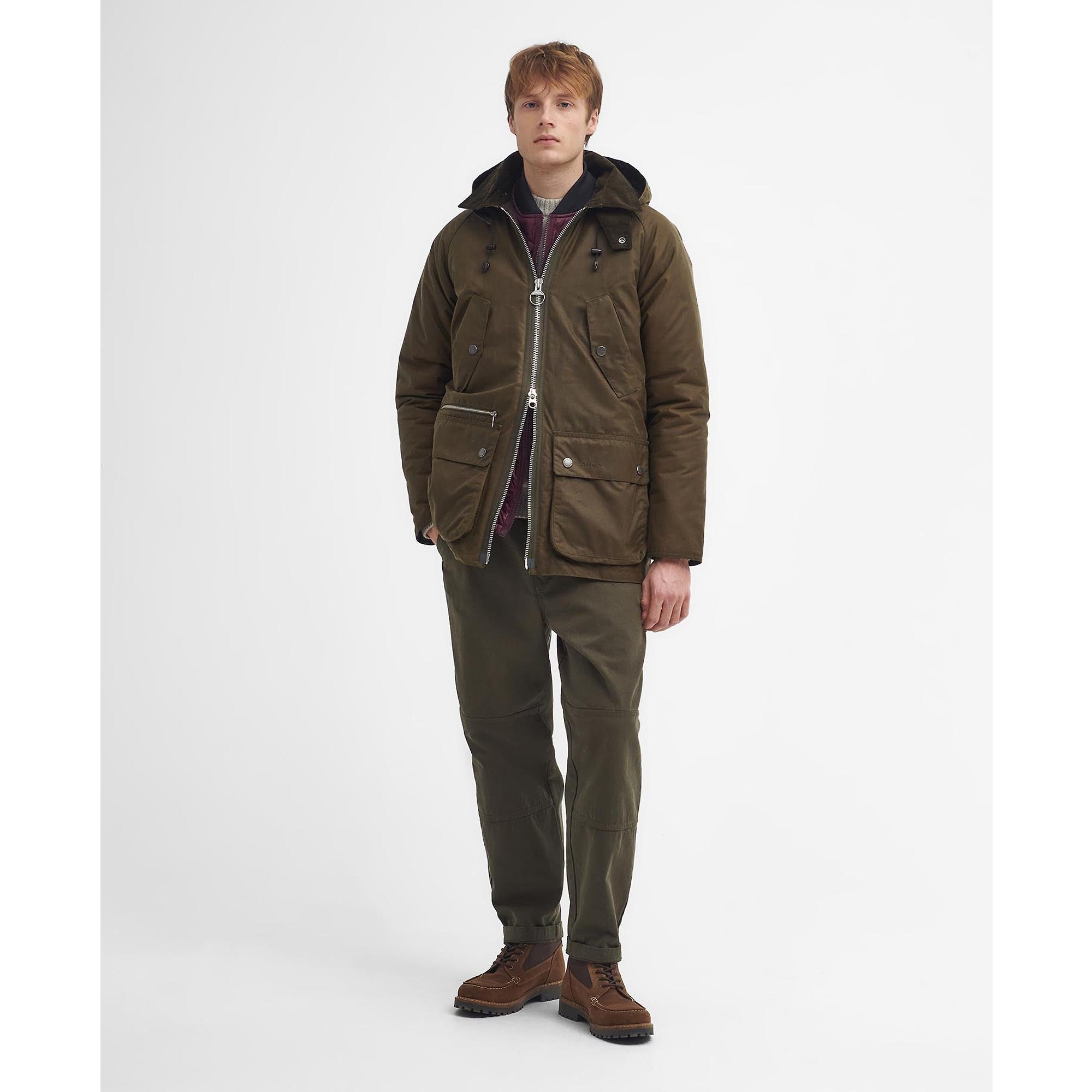 Product image 3 of 9 of Barbour Men's Re-Engineered Beaufort Waxed Jacket - Beech
