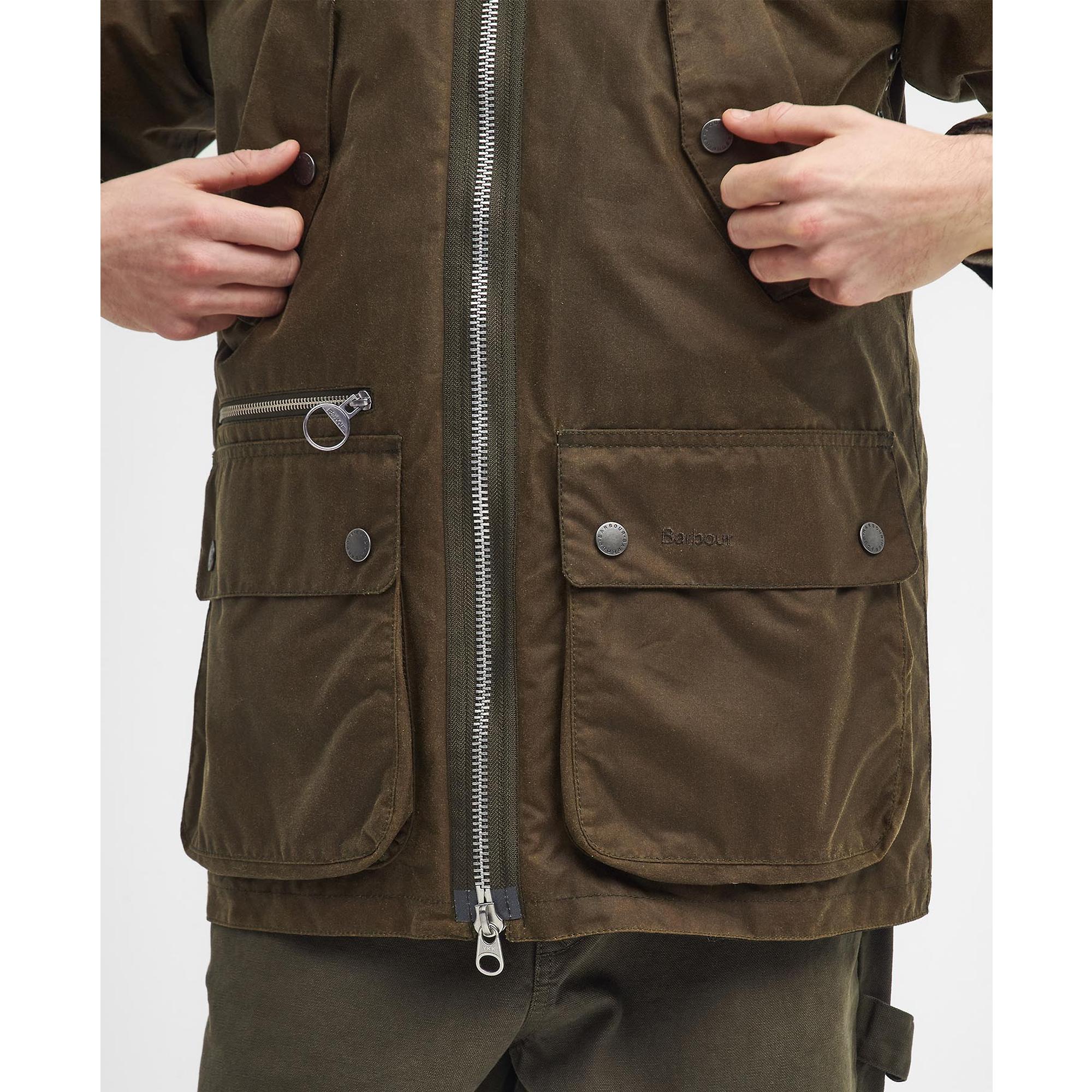 Product image 5 of 9 of Barbour Men's Re-Engineered Beaufort Waxed Jacket - Beech