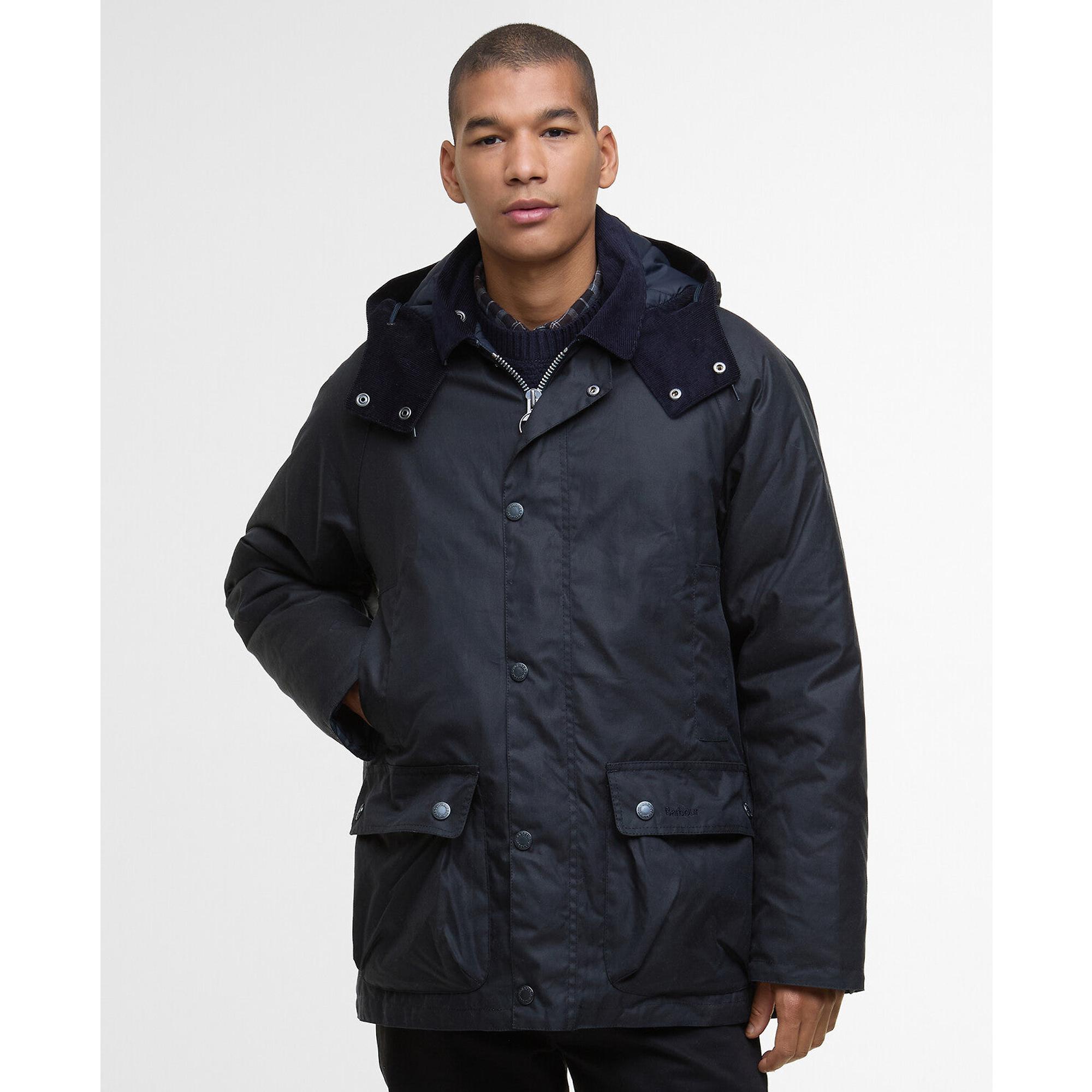 Product image 2 of 8 of Barbour Men's Modern Beaufort Waxed Jacket - Navy/Midnight Oak
