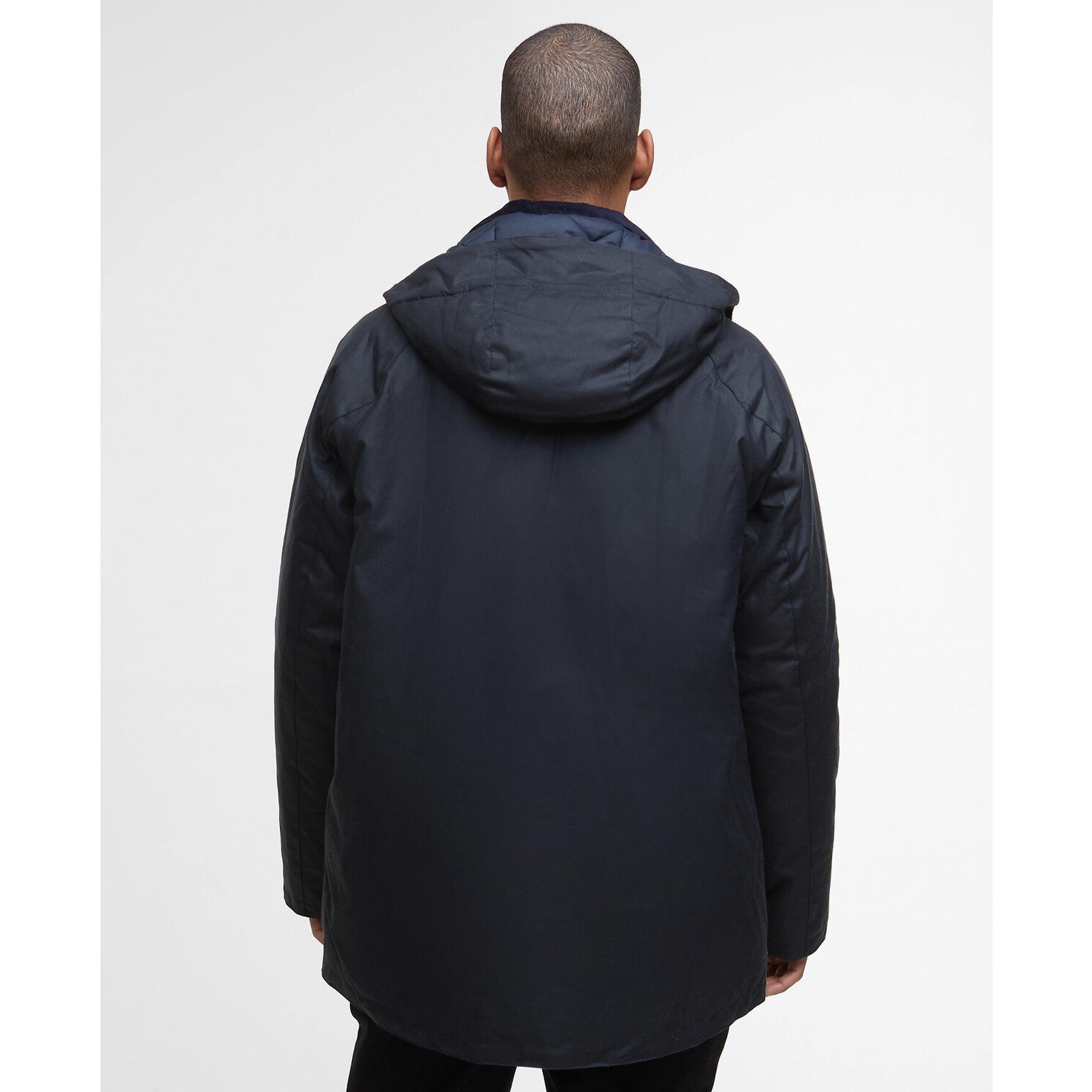 Product image 4 of 8 of Barbour Men's Modern Beaufort Waxed Jacket - Navy/Midnight Oak