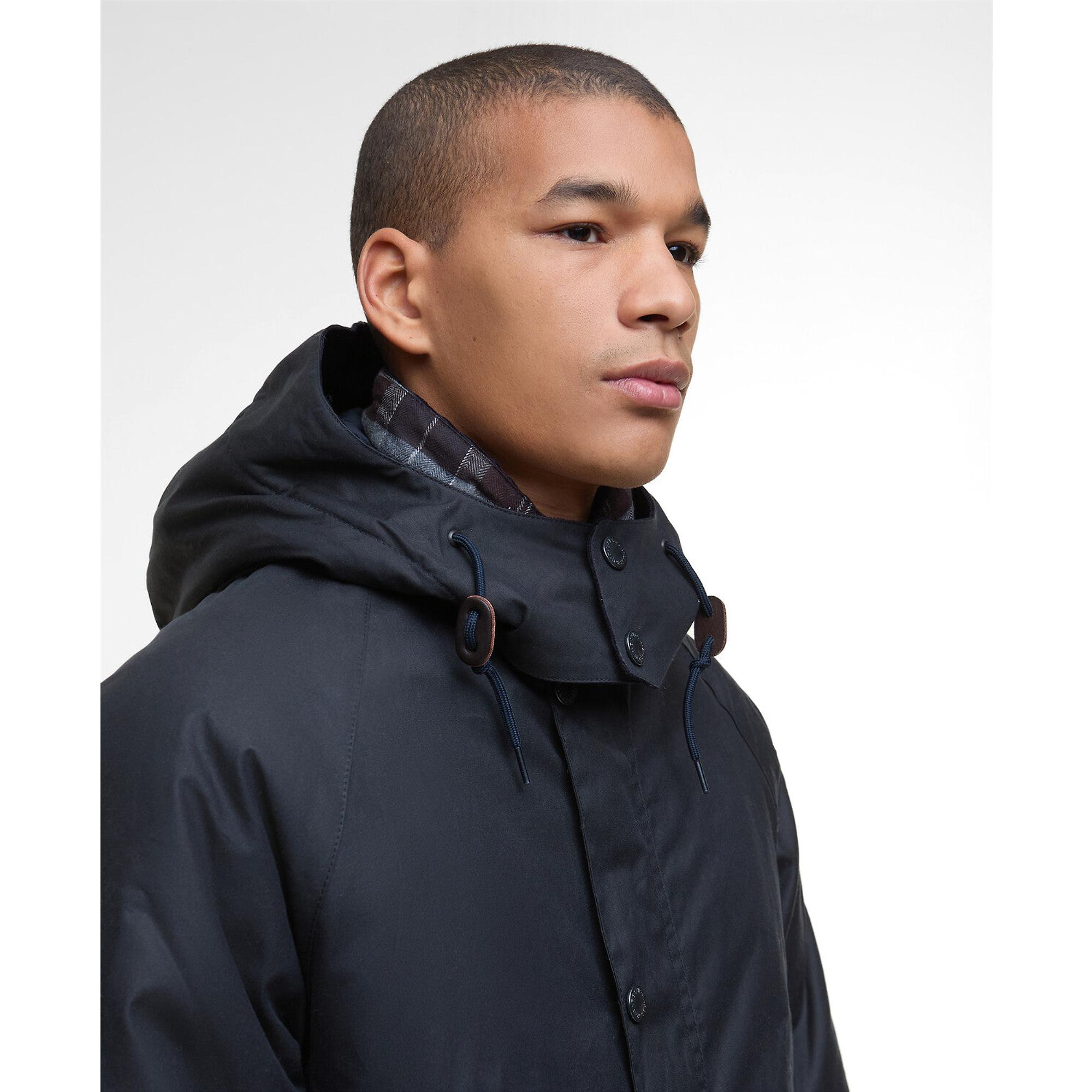 Product image 6 of 8 of Barbour Men's Modern Beaufort Waxed Jacket - Navy/Midnight Oak