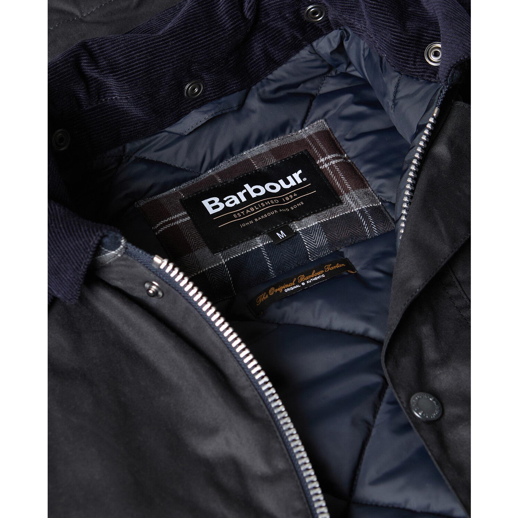 Product image 8 of 8 of Barbour Men's Modern Beaufort Waxed Jacket - Navy/Midnight Oak