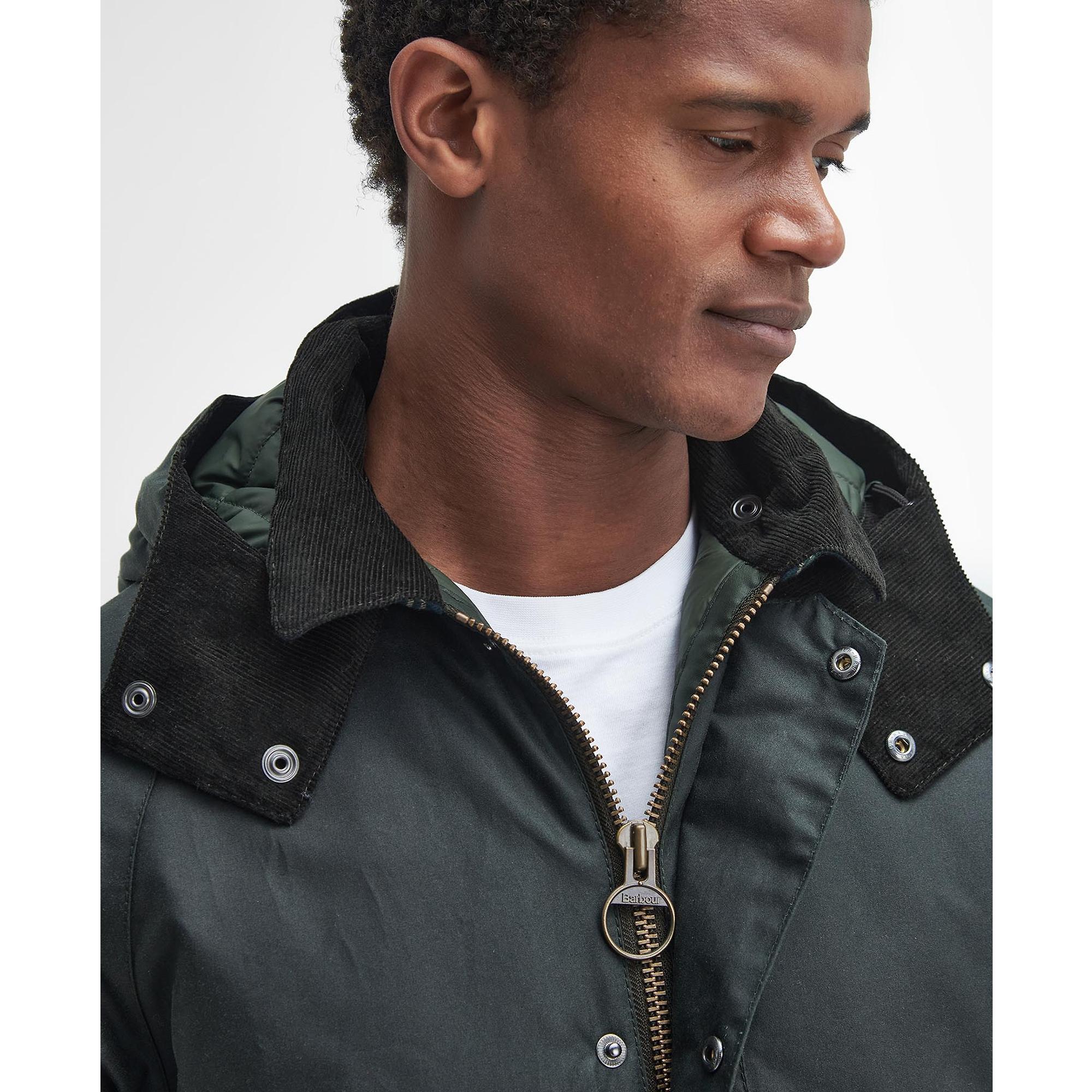 Product image 5 of 9 of Barbour Men's Modern Beaufort Waxed Jacket - Sage