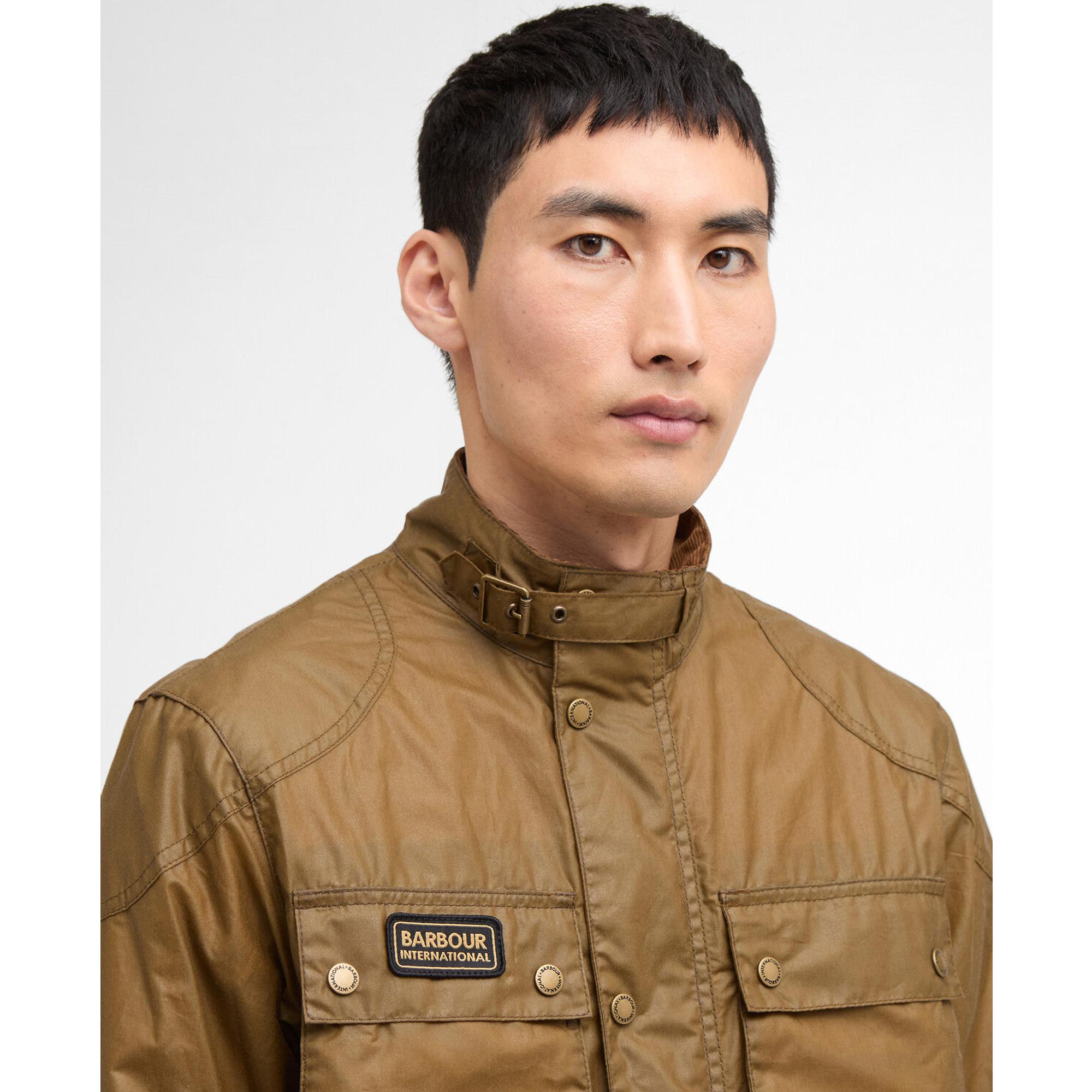 Product image 5 of 8 of Barbour International Men's Merton Wax Jacket - Sand