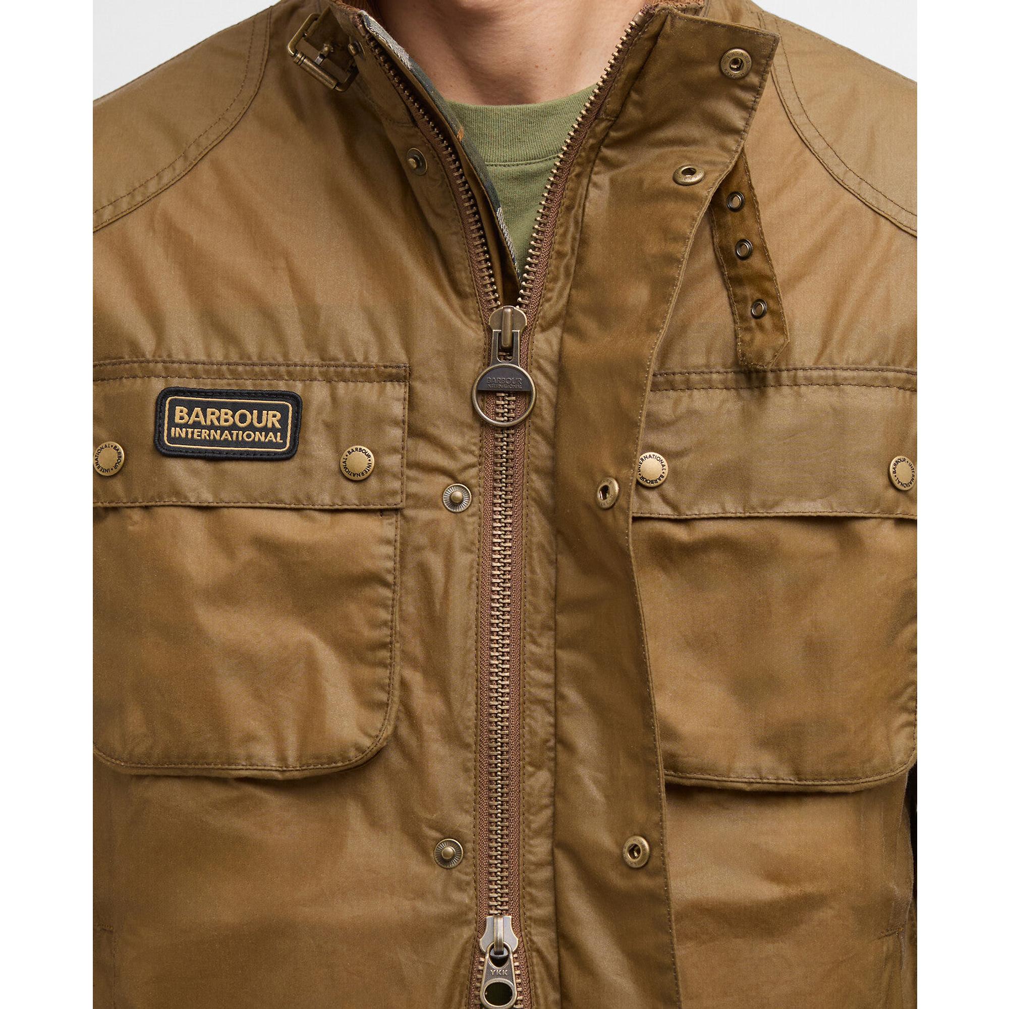 Product image 6 of 8 of Barbour International Men's Merton Wax Jacket - Sand