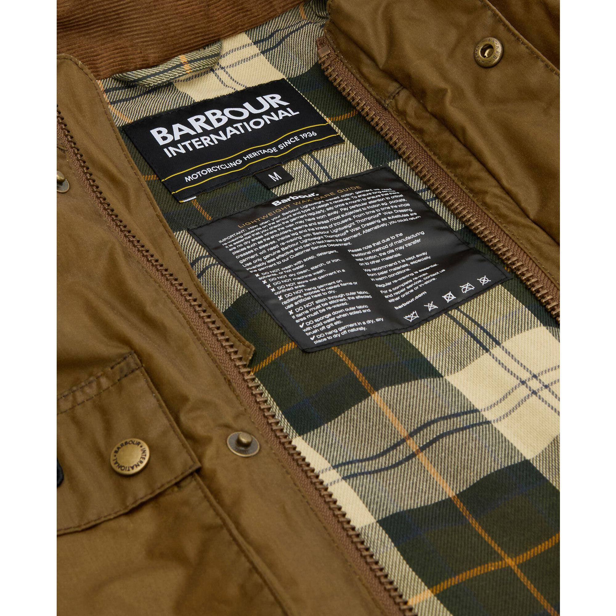 Product image 8 of 8 of Barbour International Men's Merton Wax Jacket - Sand