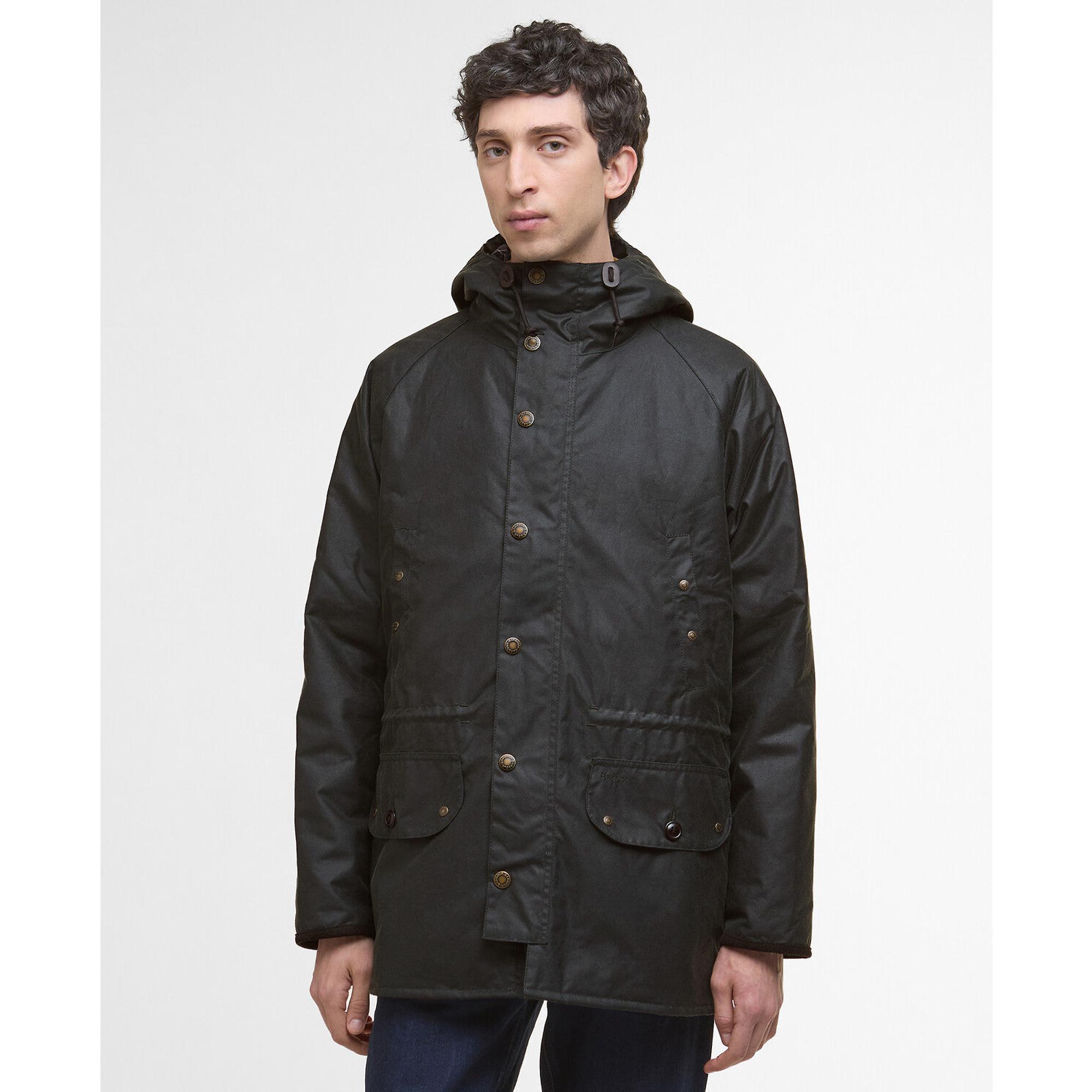 Product image 2 of 8 of Barbour Men's Reel Waxed Parka - Sage