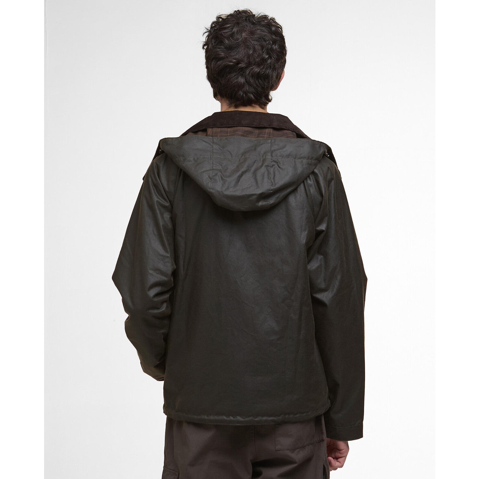 Product image 4 of 9 of Barbour Men's Re-Engineered Bardon Spey Wax Jacket - Olive