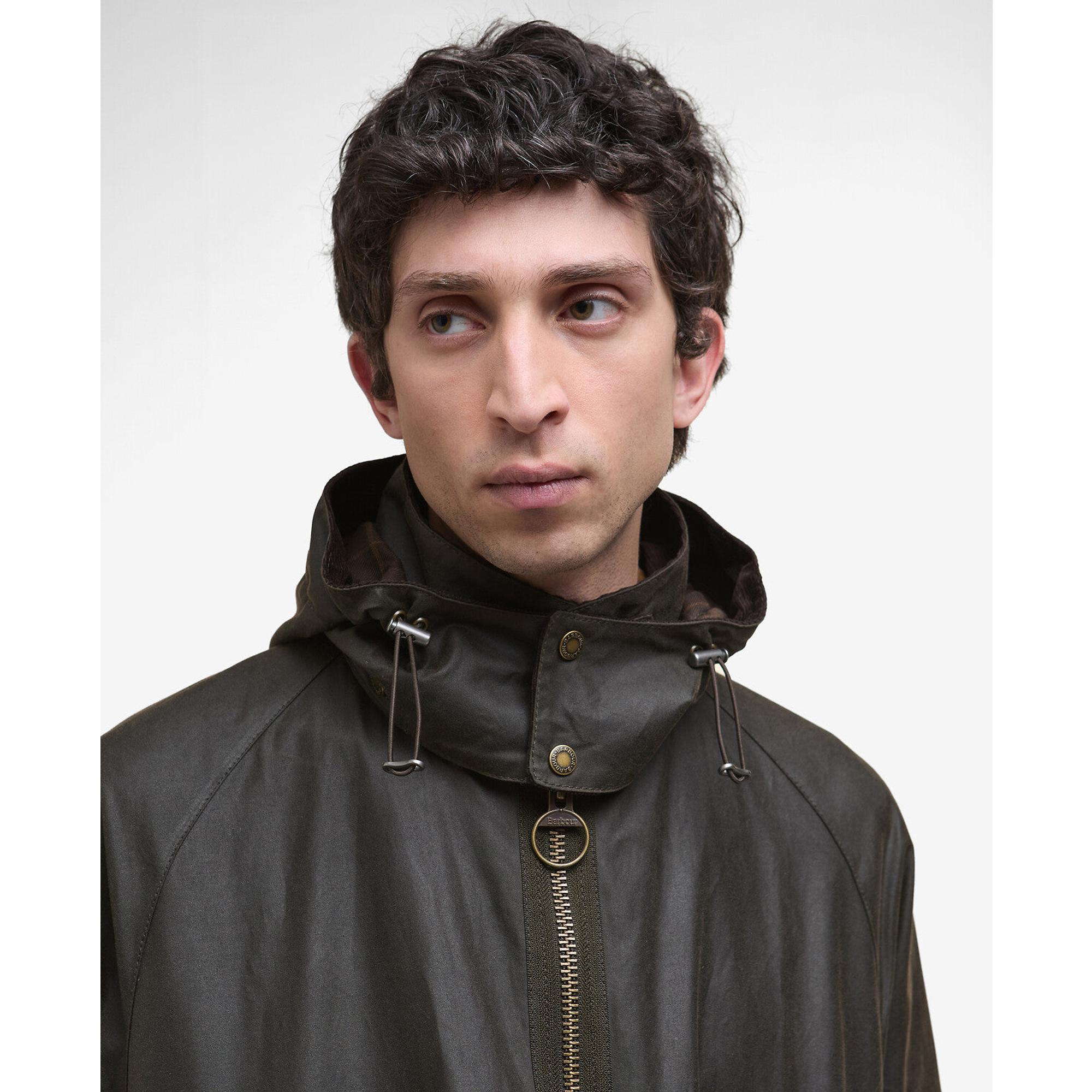 Product image 6 of 9 of Barbour Men's Re-Engineered Bardon Spey Wax Jacket - Olive