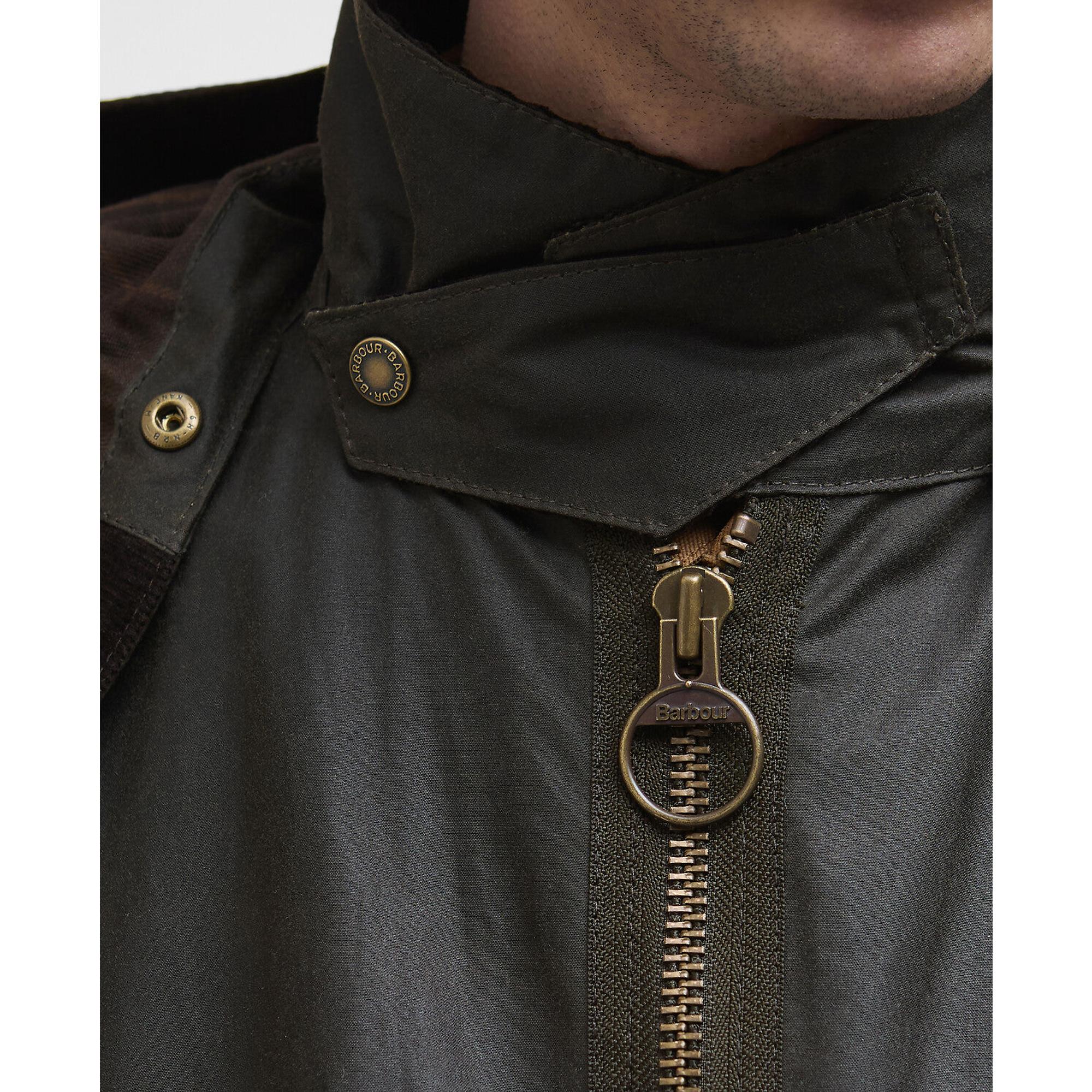 Product image 7 of 9 of Barbour Men's Re-Engineered Bardon Spey Wax Jacket - Olive