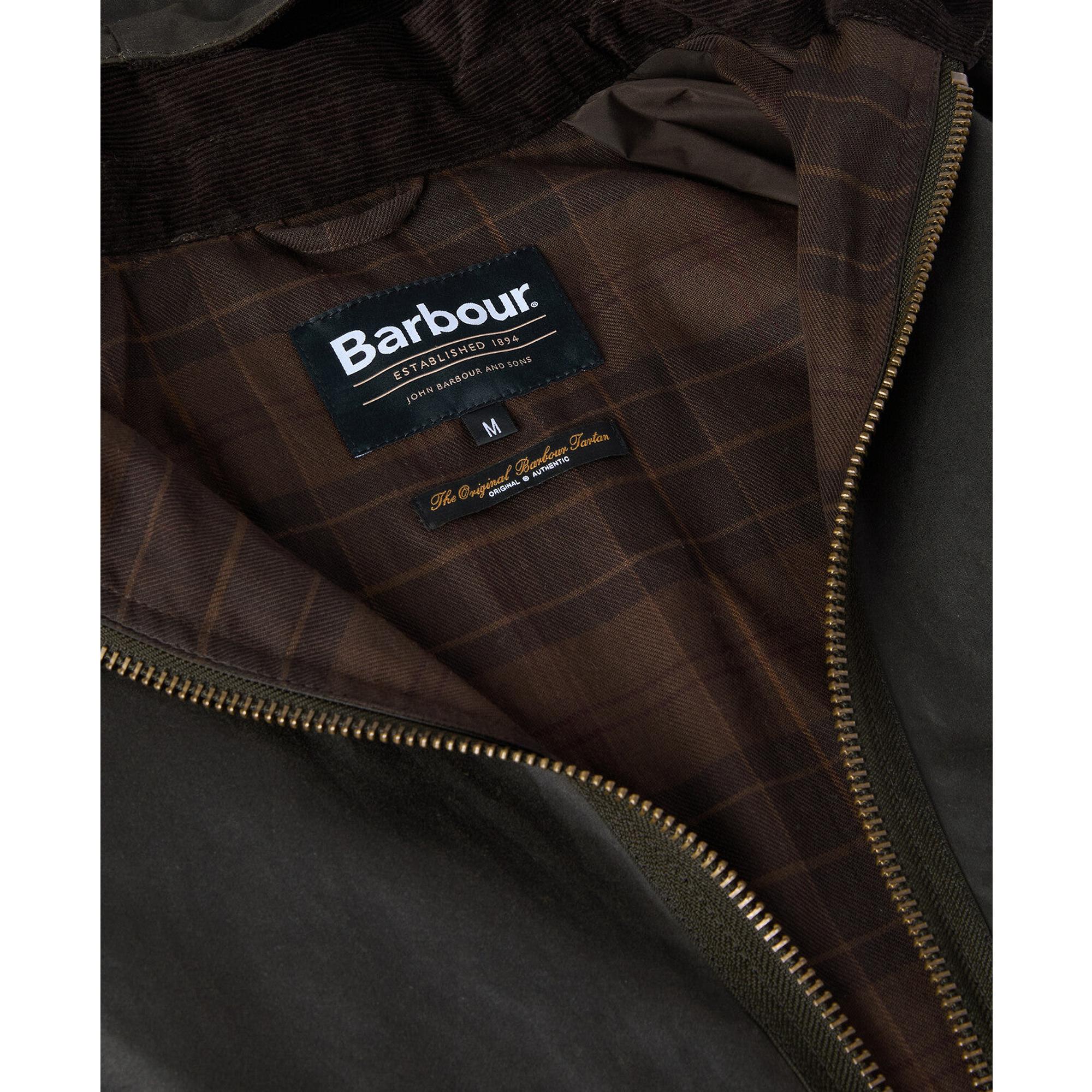 Product image 9 of 9 of Barbour Men's Re-Engineered Bardon Spey Wax Jacket - Olive