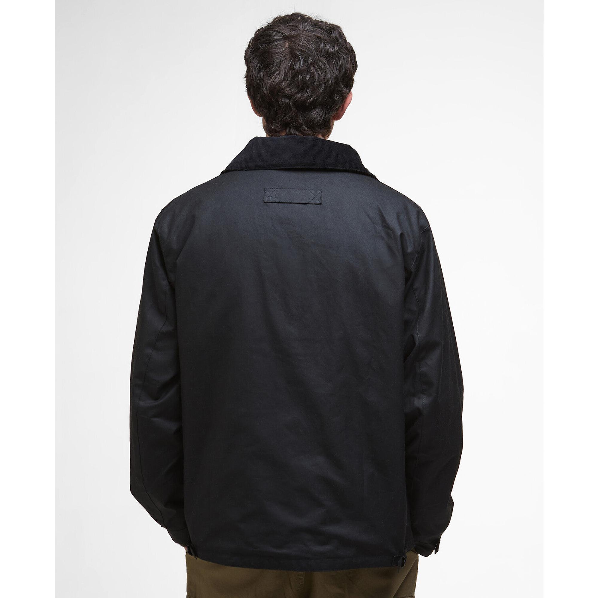 Product image 4 of 8 of Barbour Men's Re-Engineered Utility Bedale Wax Jacket - Black