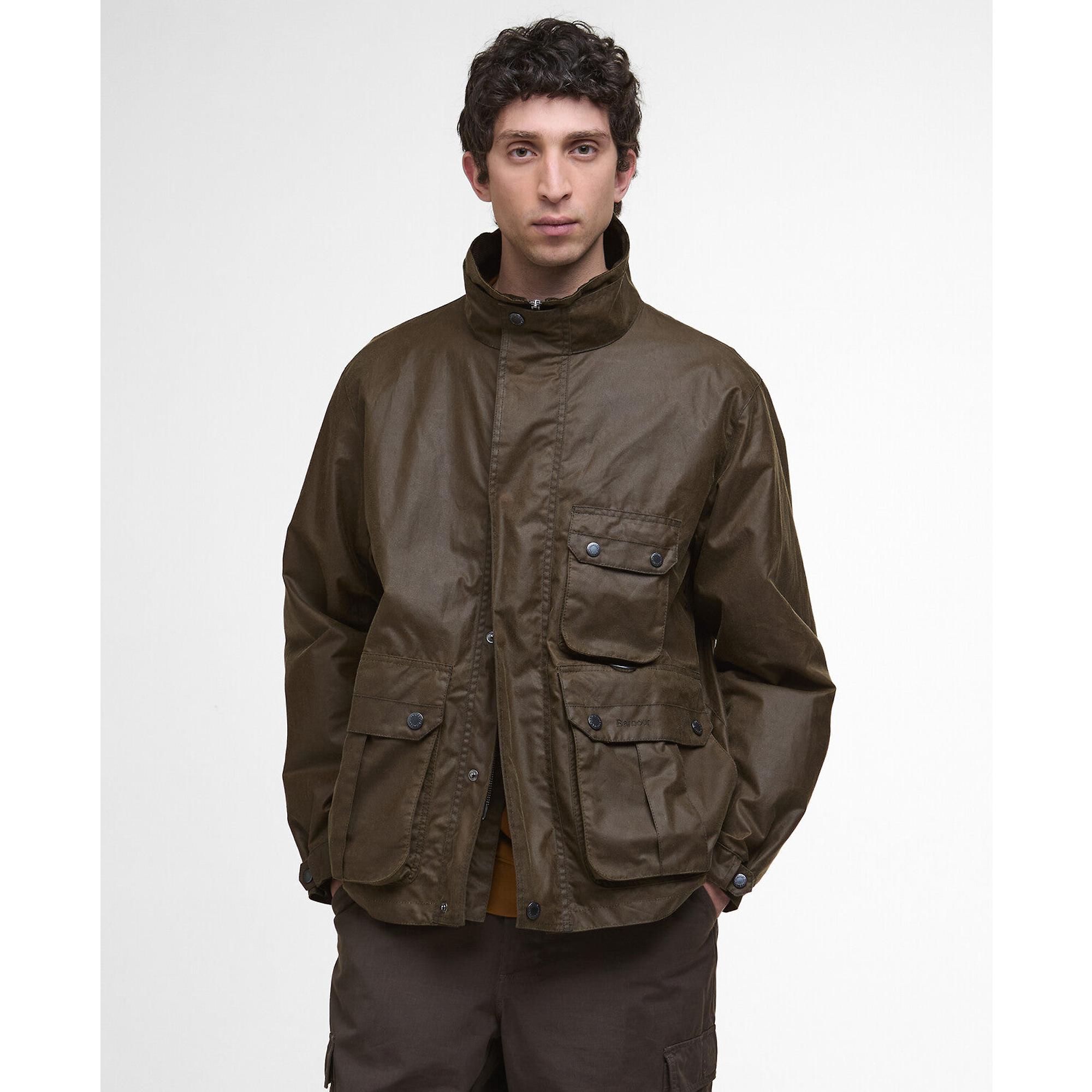 Product image 2 of 8 of Barbour Men's Re-Engineered Utility Bedale Wax Jacket - Beech