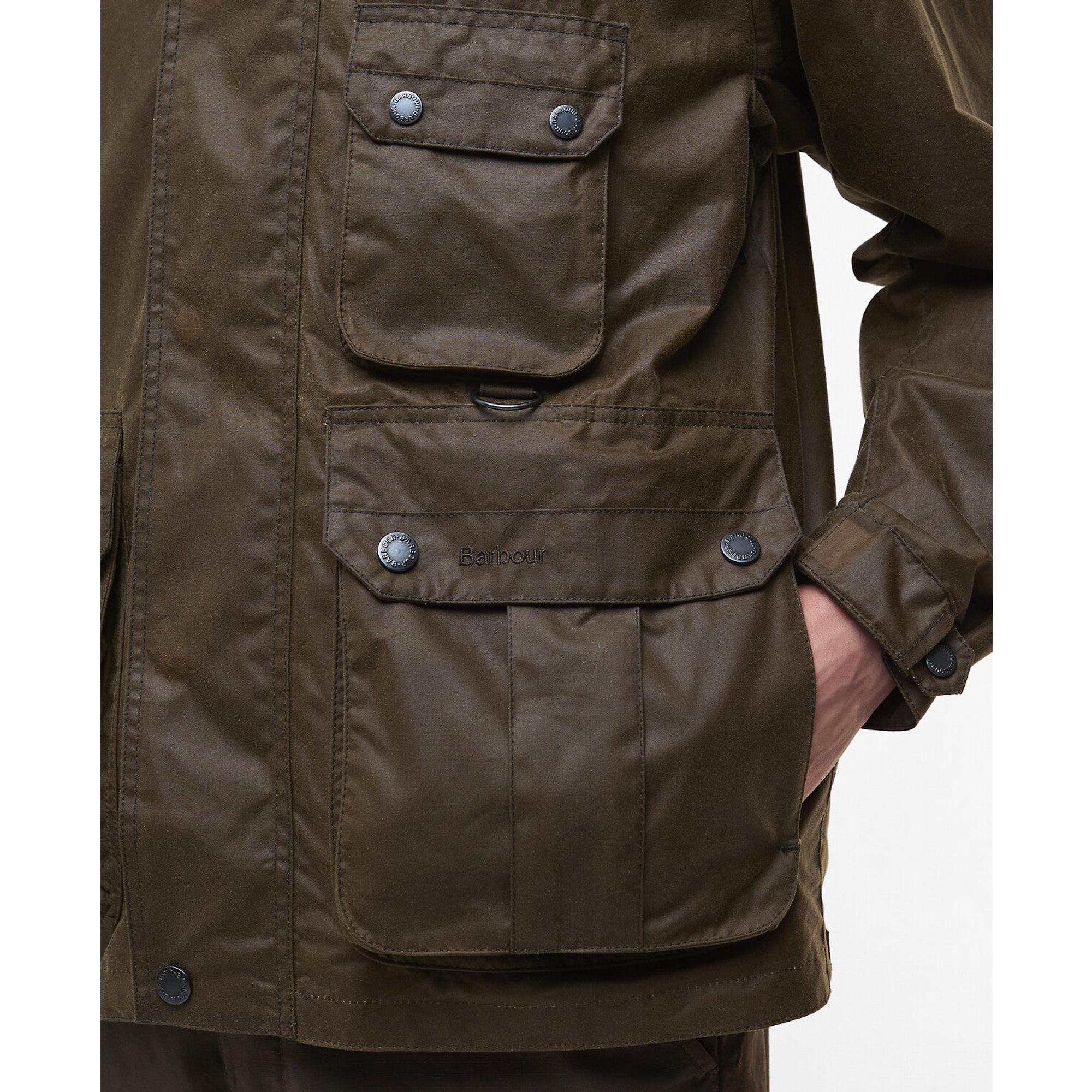 Product image 7 of 8 of Barbour Men's Re-Engineered Utility Bedale Wax Jacket - Beech