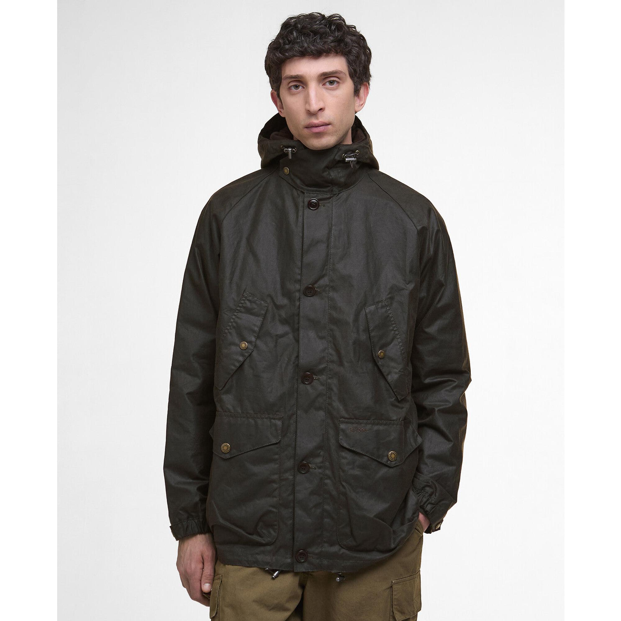 Product image 2 of 8 of Barbour Men's Re-Engineered Endurance Mountain Wax Parka - Olive