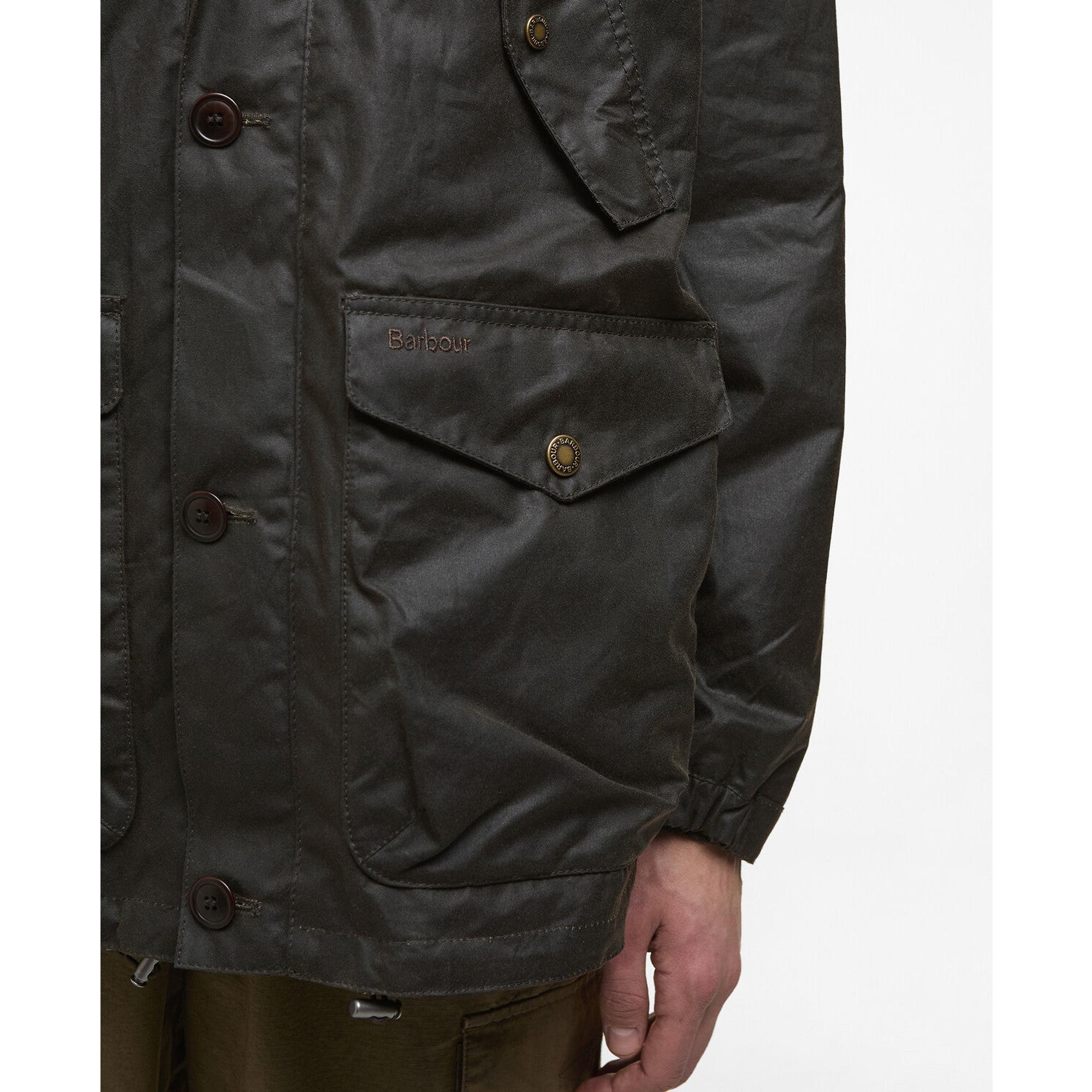 Product image 7 of 8 of Barbour Men's Re-Engineered Endurance Mountain Wax Parka - Olive
