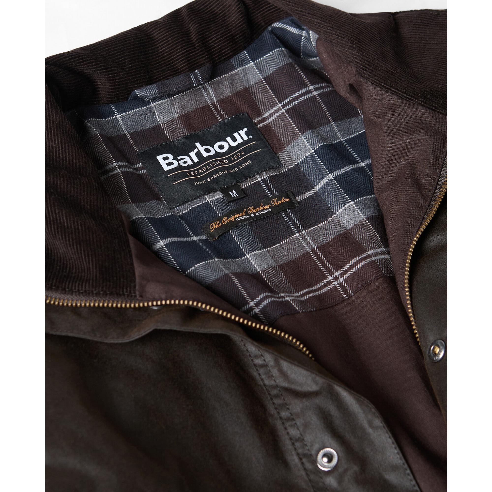Product image 8 of 8 of Barbour Men's Modern Border Wax Jacket - Dark Brown
