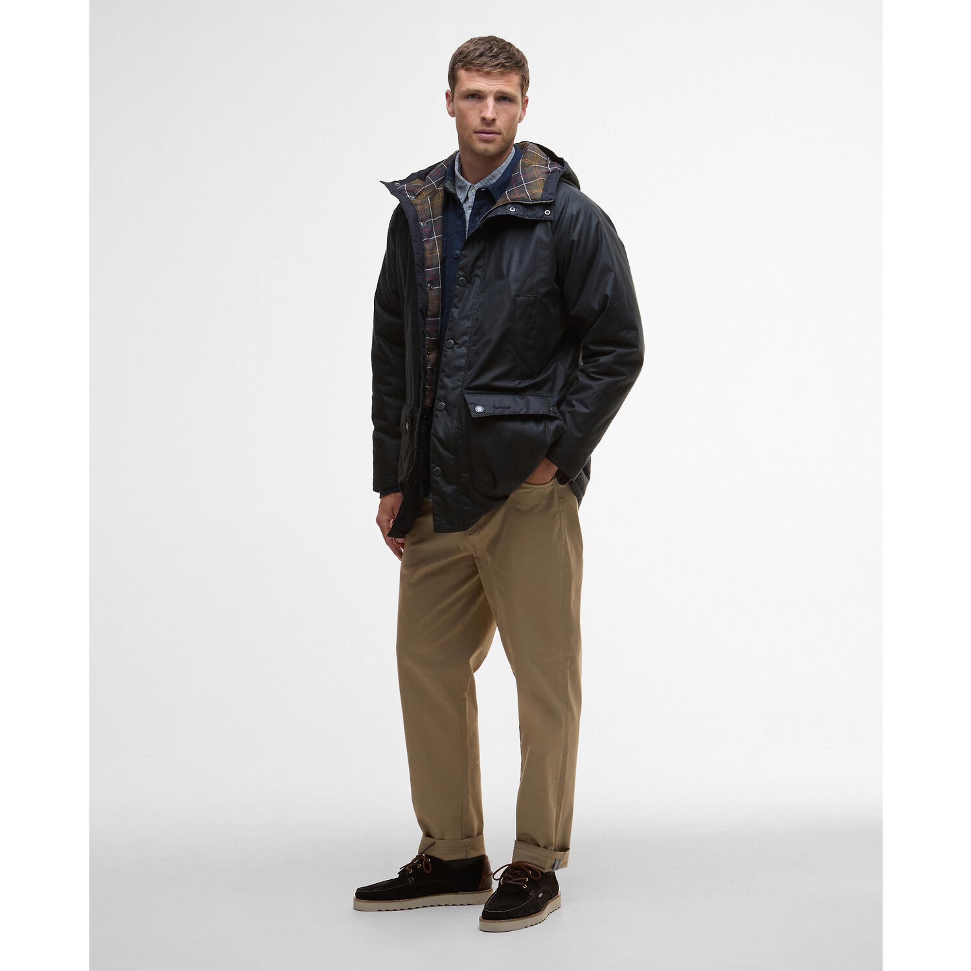 Product image 3 of 7 of Barbour Men's Bedale Wax Parka - Navy