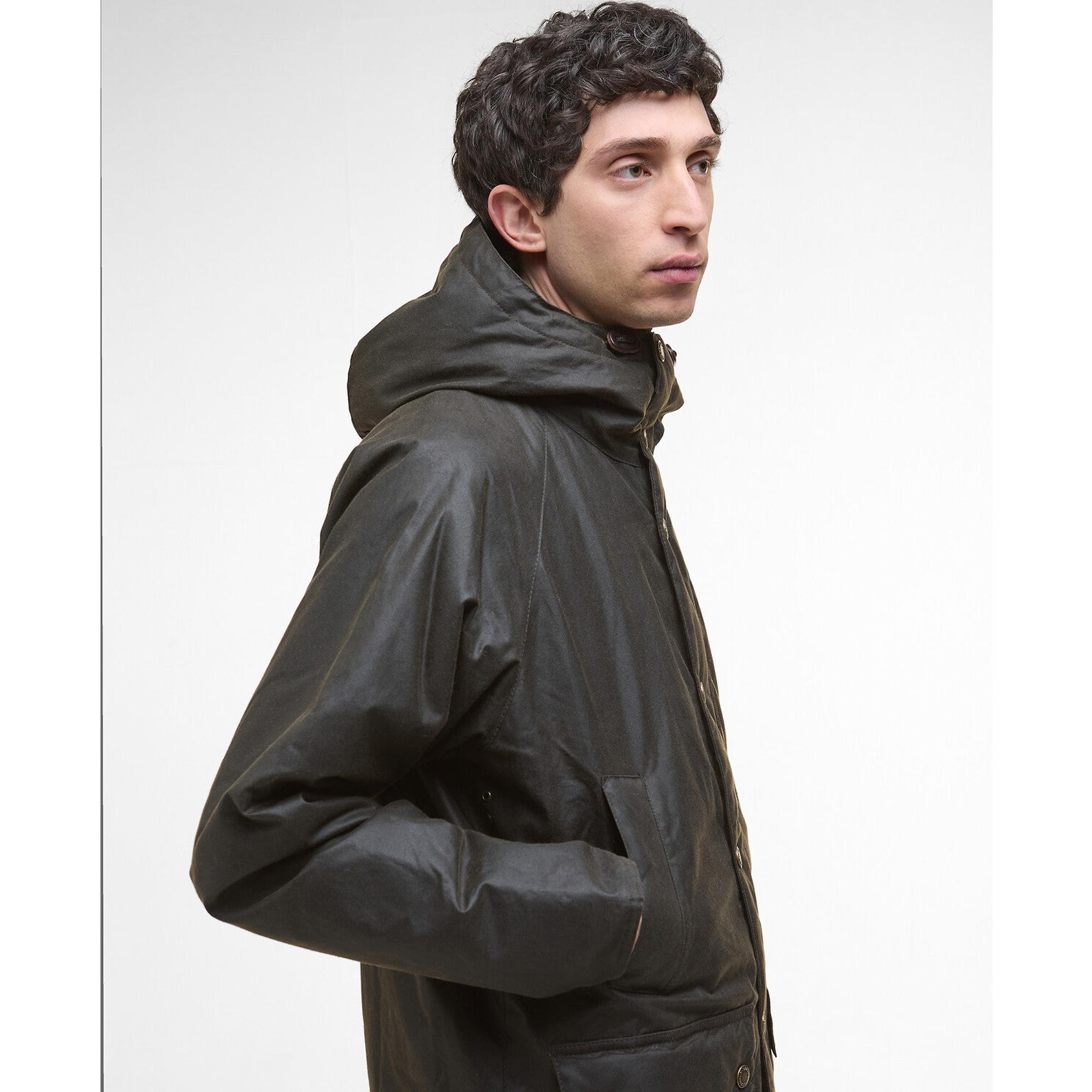 Product image 6 of 8 of Barbour Men's Bedale Wax Parka - Olive