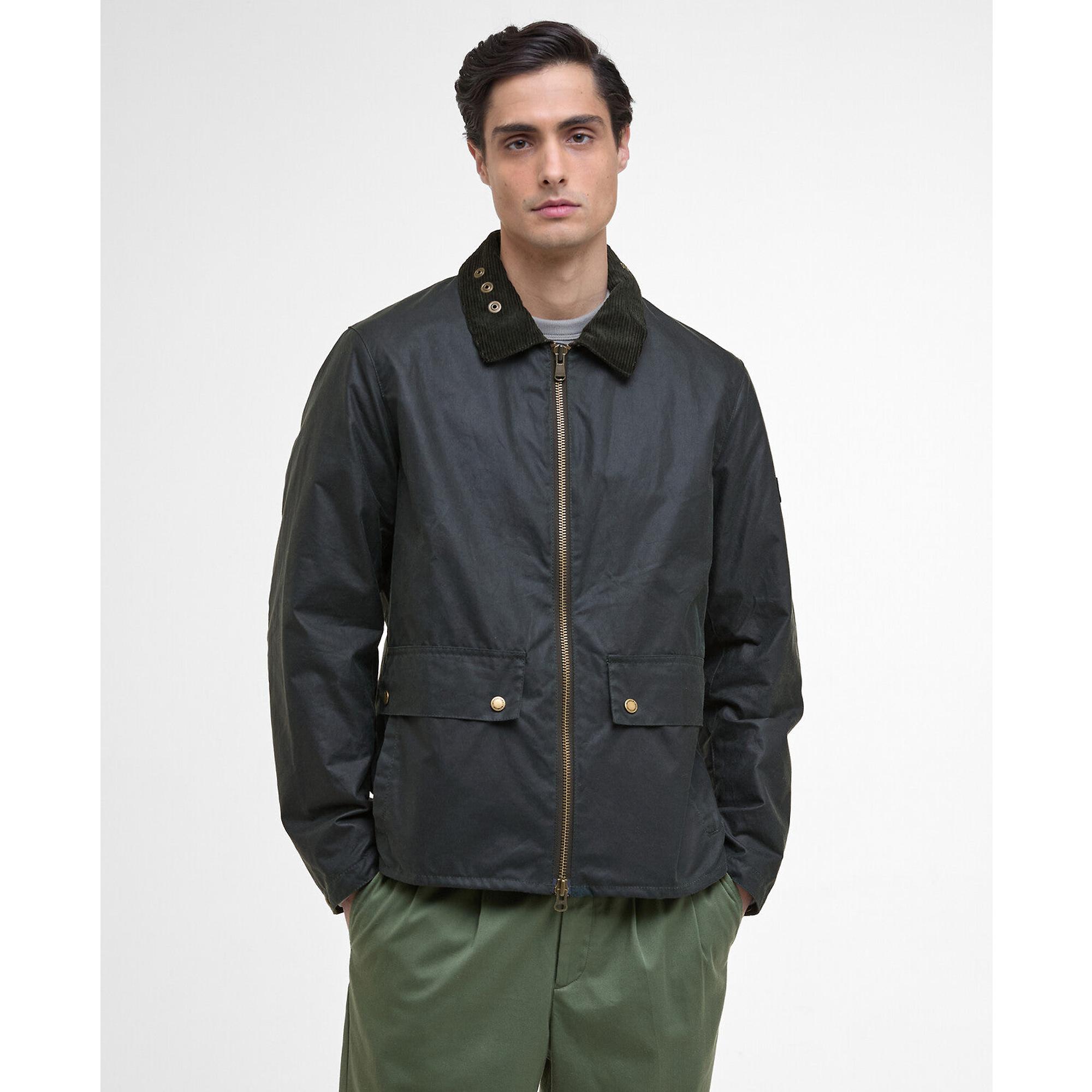 Product image 2 of 9 of Barbour International Men's Marker Wax Jacket - Sage