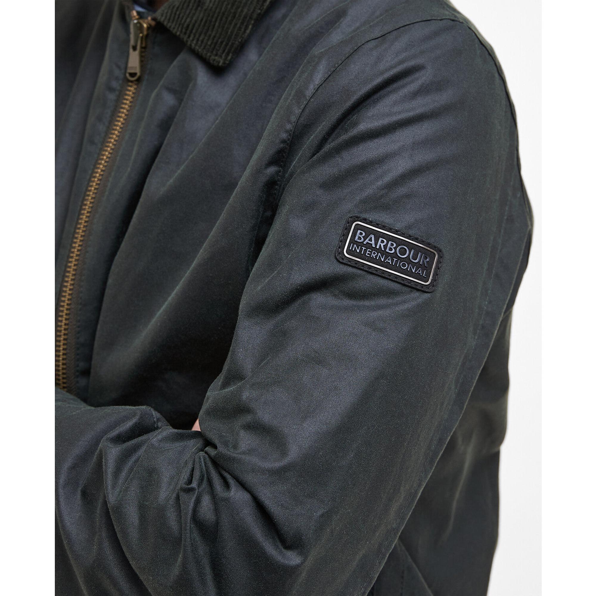 Product image 6 of 9 of Barbour International Men's Marker Wax Jacket - Sage