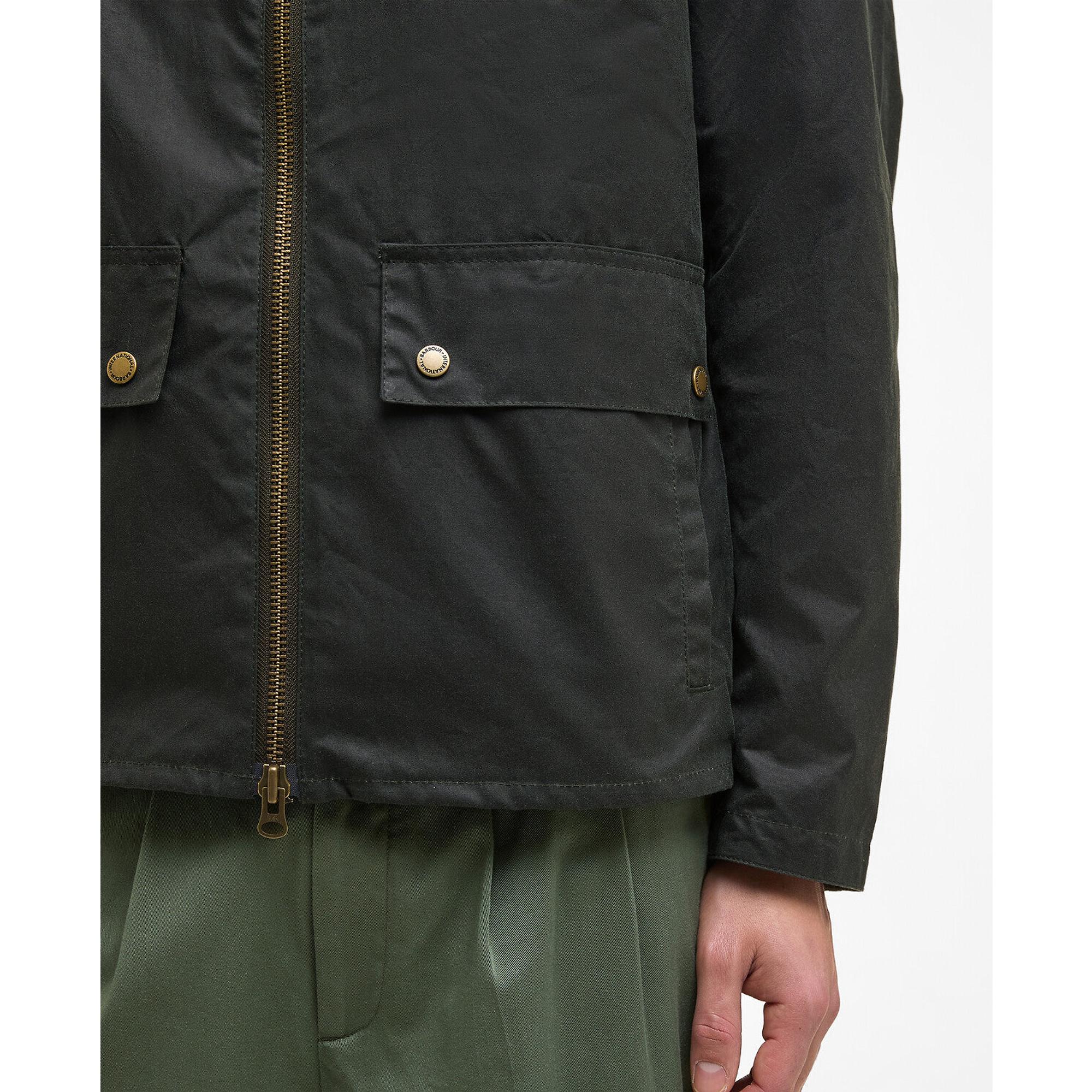 Product image 8 of 9 of Barbour International Men's Marker Wax Jacket - Sage