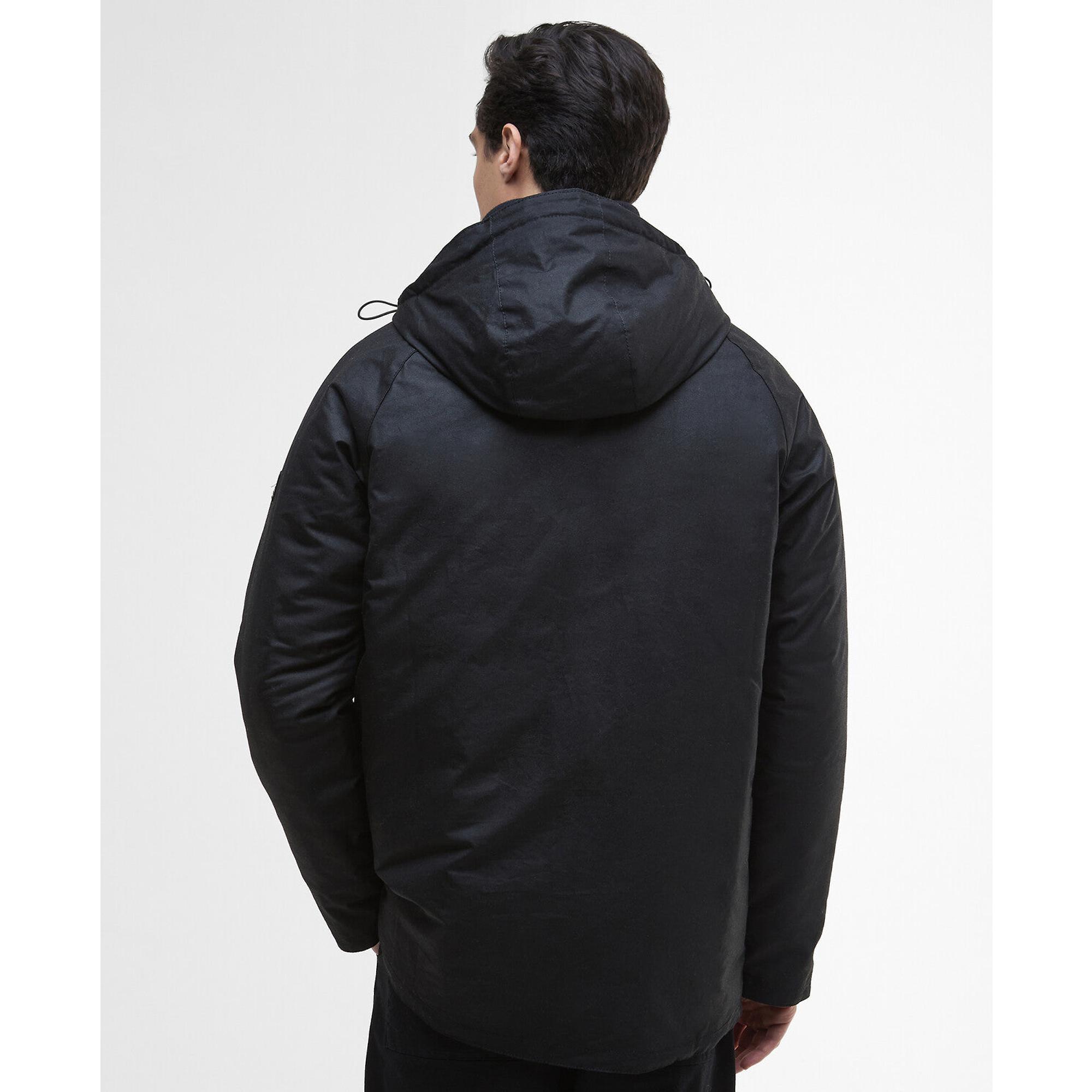 Product image 4 of 8 of Barbour International Men's Oakdale Waxed Jacket - Black