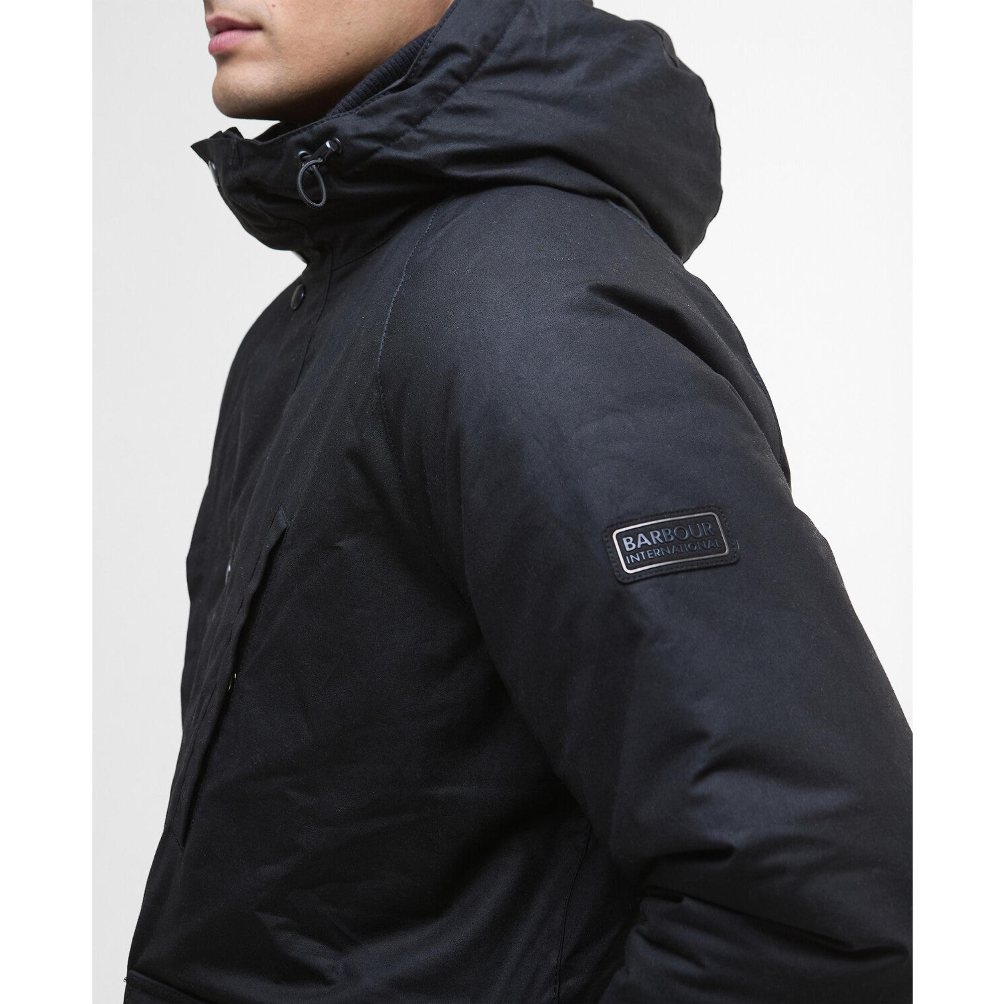 Product image 6 of 8 of Barbour International Men's Oakdale Waxed Jacket - Black