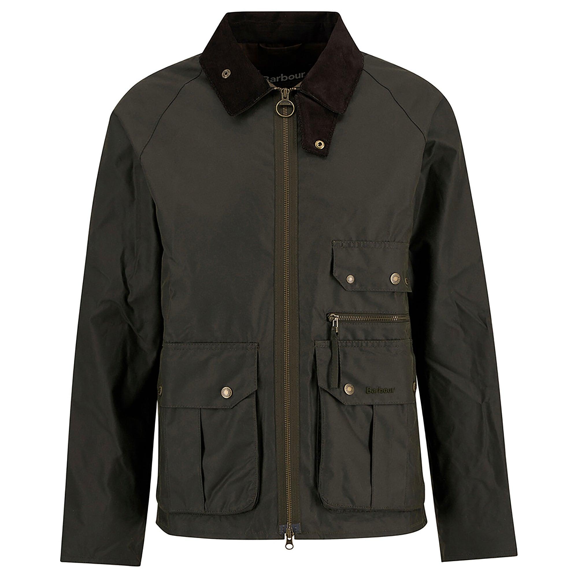 Product image 1 of 8 of Barbour Men's Re-Engineered Blackett Spey Wax Jacket - Archive Olive