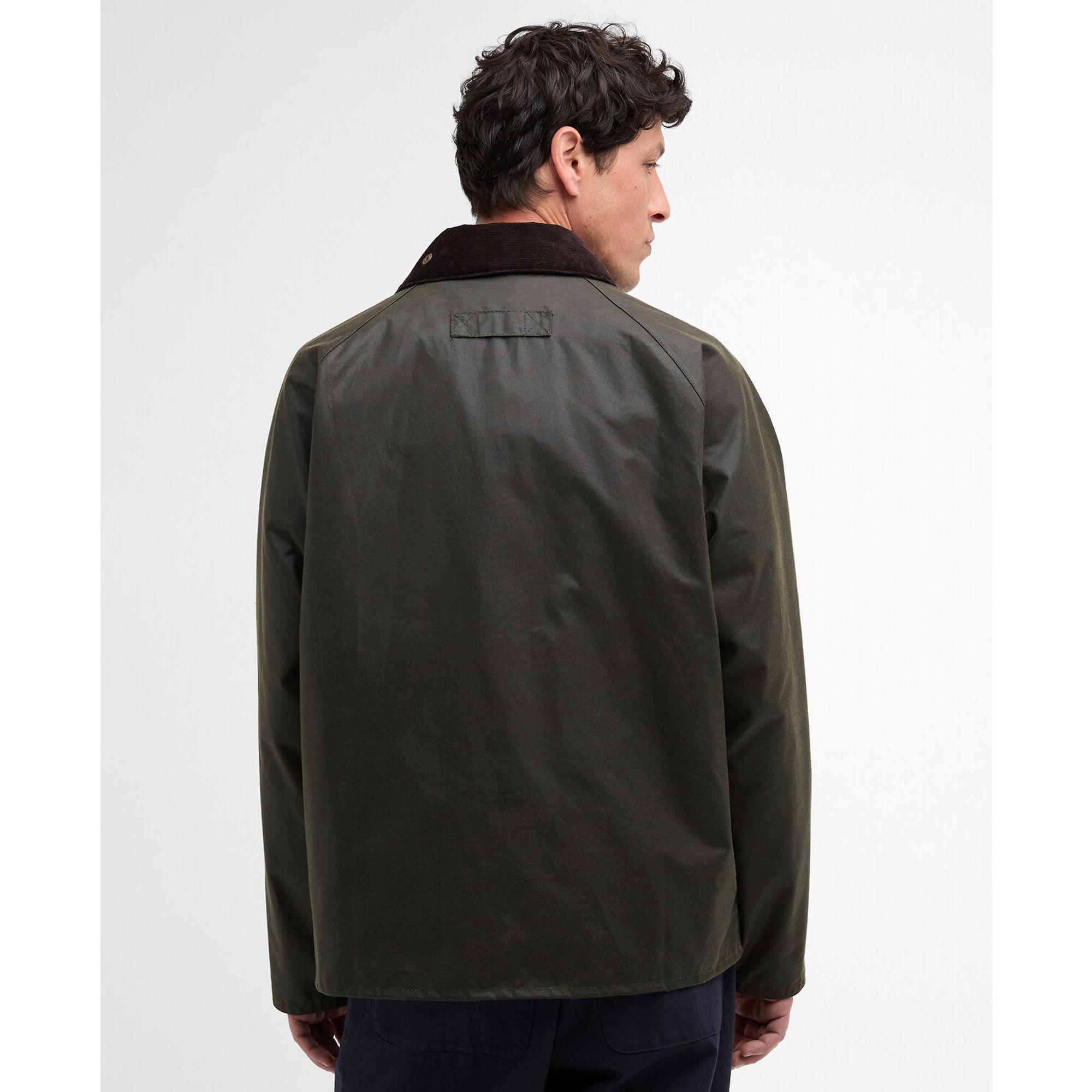 Product image 4 of 8 of Barbour Men's Re-Engineered Blackett Spey Wax Jacket - Archive Olive