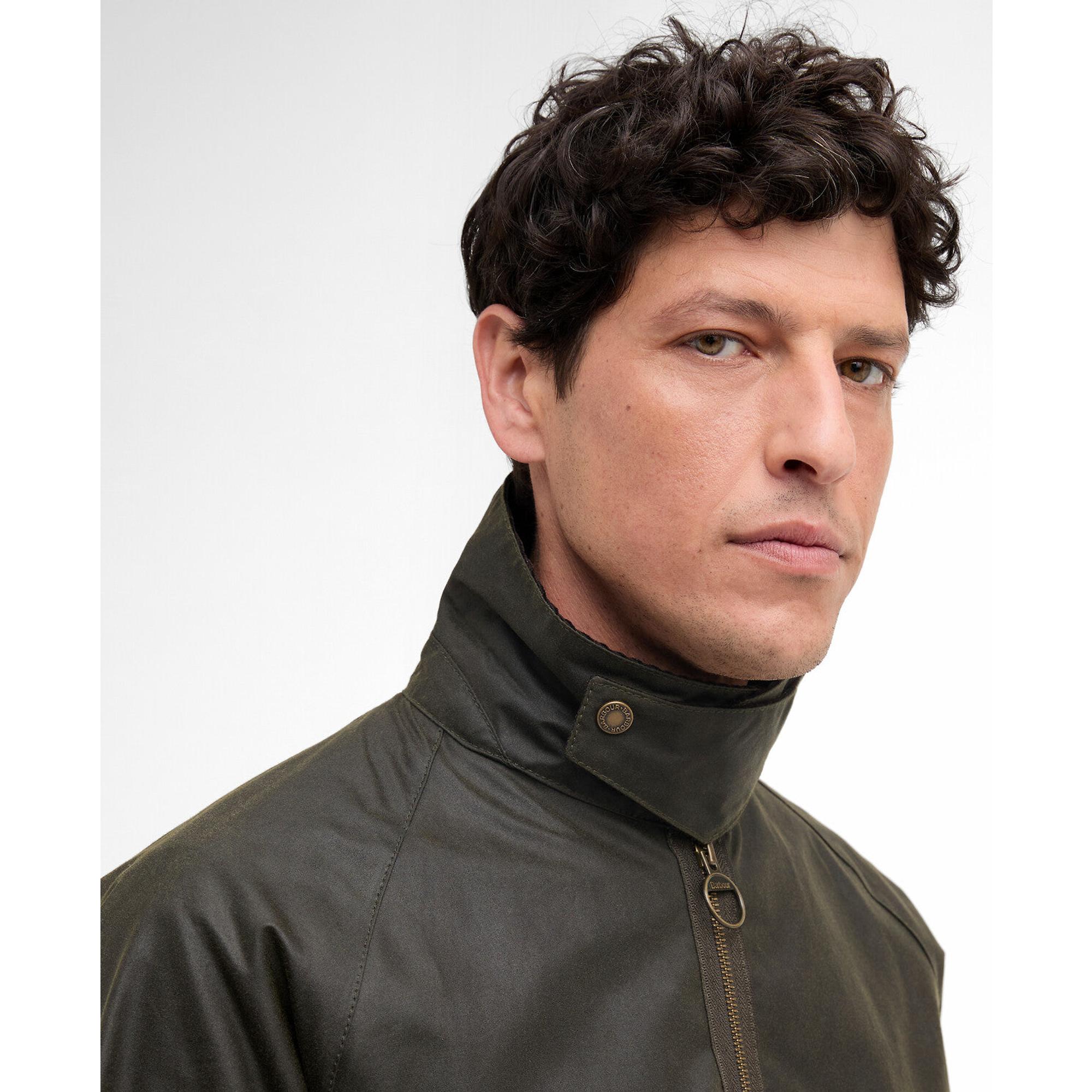Product image 5 of 8 of Barbour Men's Re-Engineered Blackett Spey Wax Jacket - Archive Olive