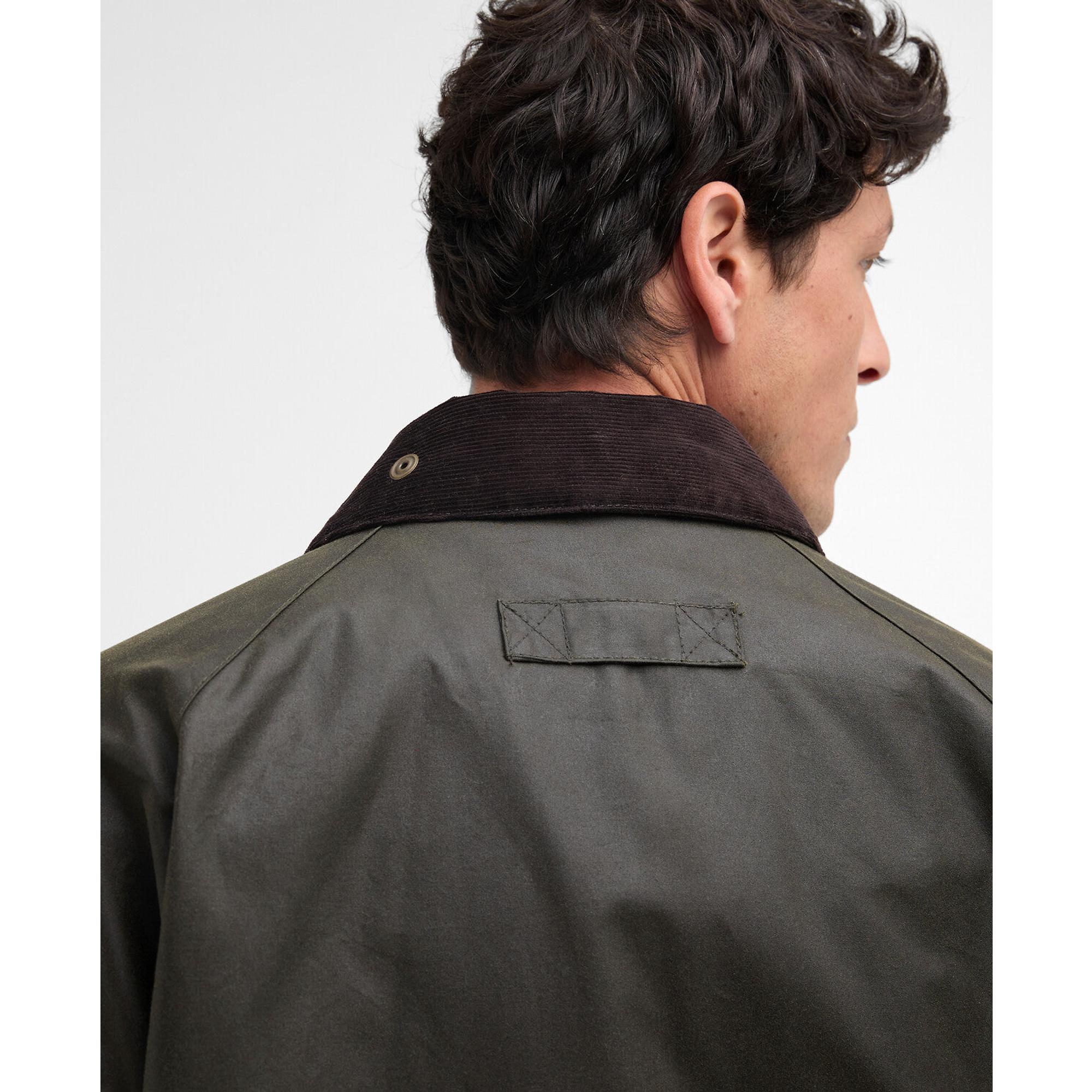 Product image 7 of 8 of Barbour Men's Re-Engineered Blackett Spey Wax Jacket - Archive Olive
