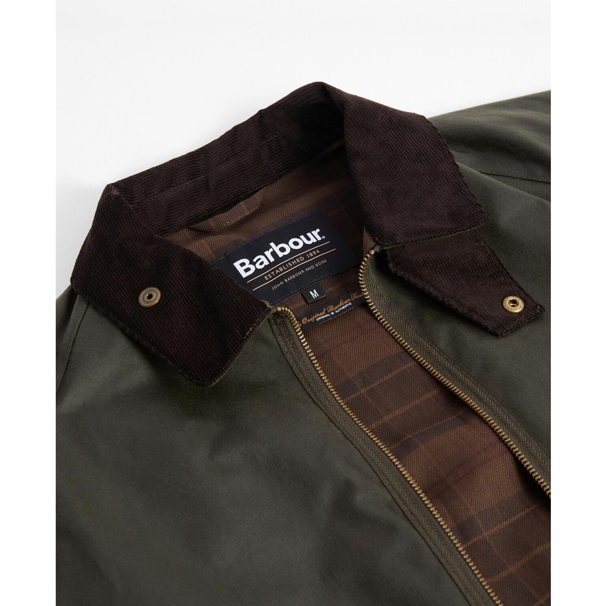 Product image 8 of 8 of Barbour Men's Re-Engineered Blackett Spey Wax Jacket - Archive Olive