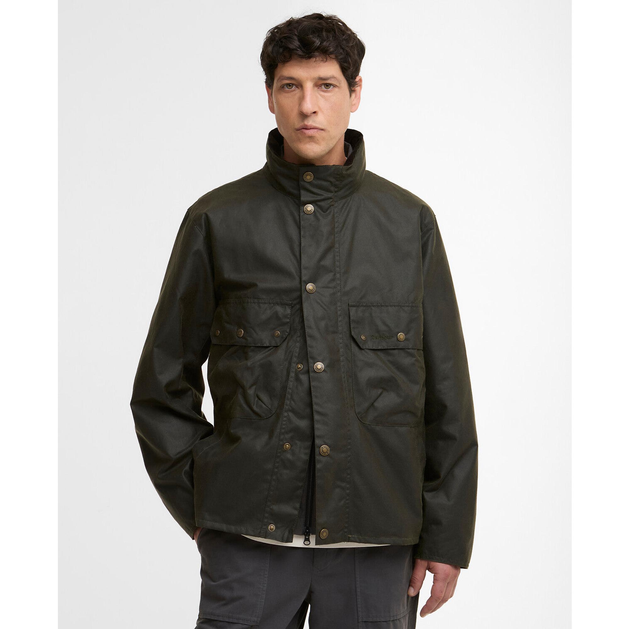 Product image 2 of 7 of Barbour Men's Re-Engineered Ridley Wax Jacket - Archive Olive