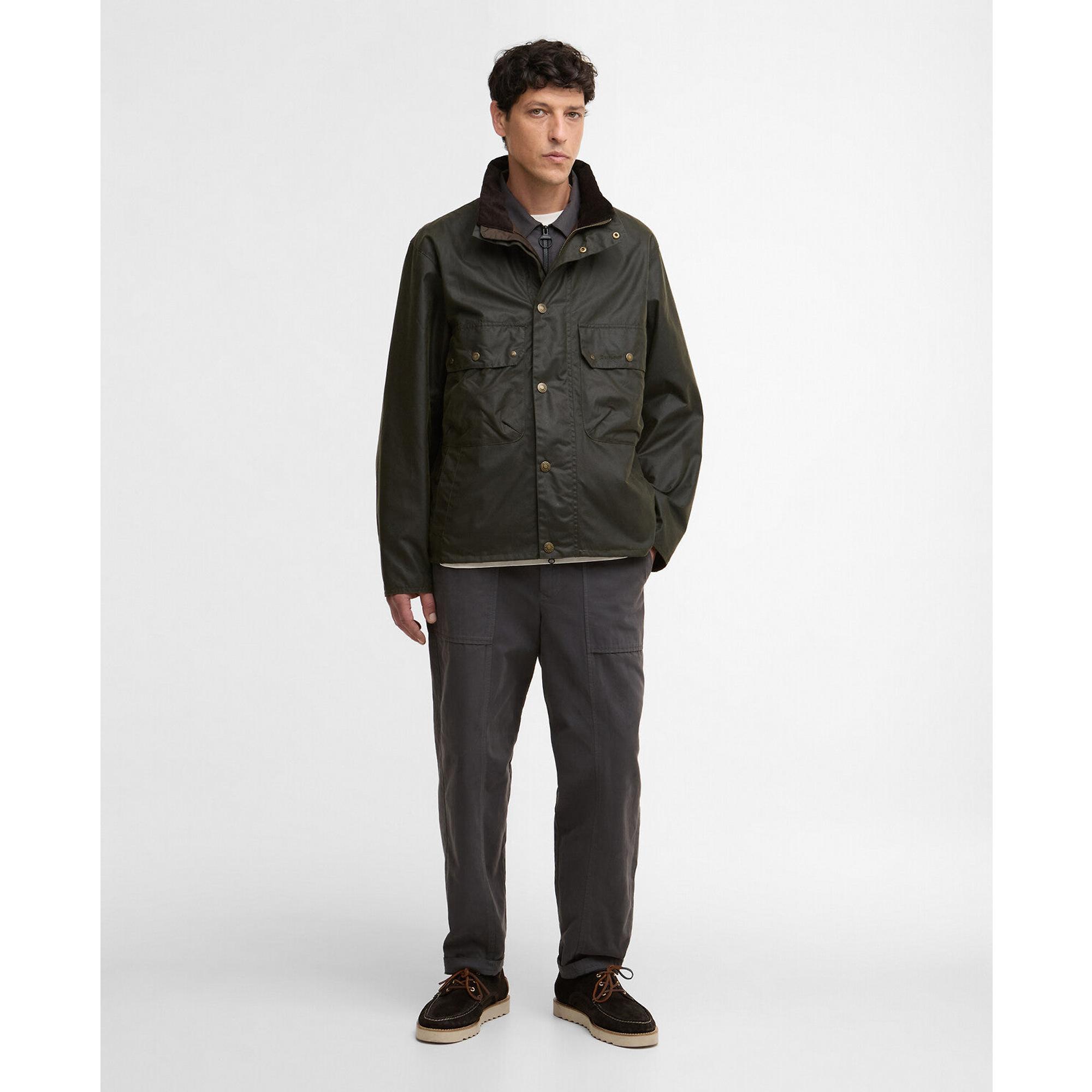 Product image 3 of 7 of Barbour Men's Re-Engineered Ridley Wax Jacket - Archive Olive